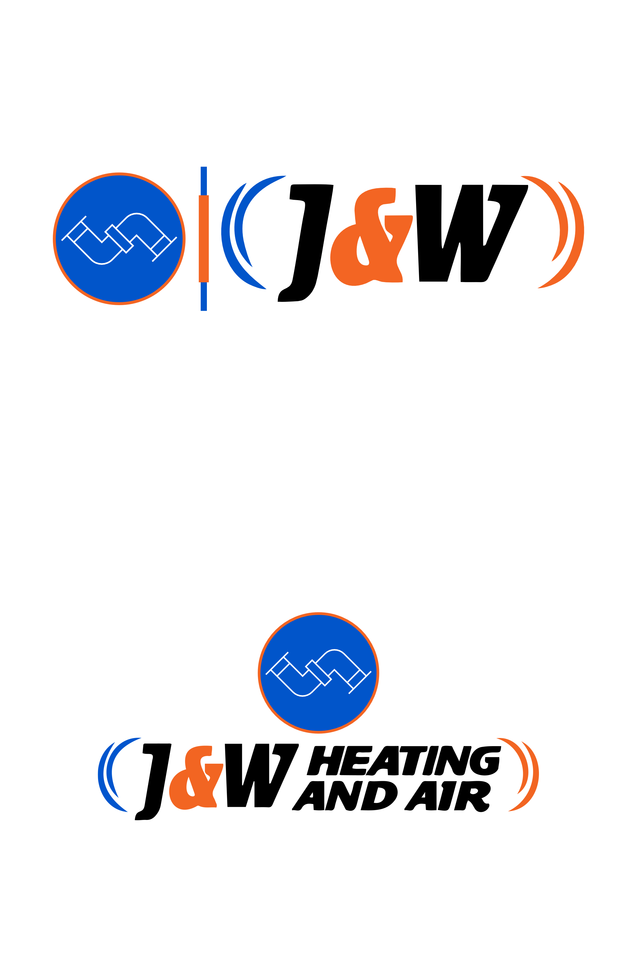Logo Design by Jaka Suharno for J&W Heating and Air | Design #32253162