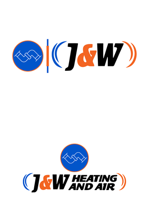 Logo Design by Jaka Suharno for J&W Heating and Air | Design: #32253162