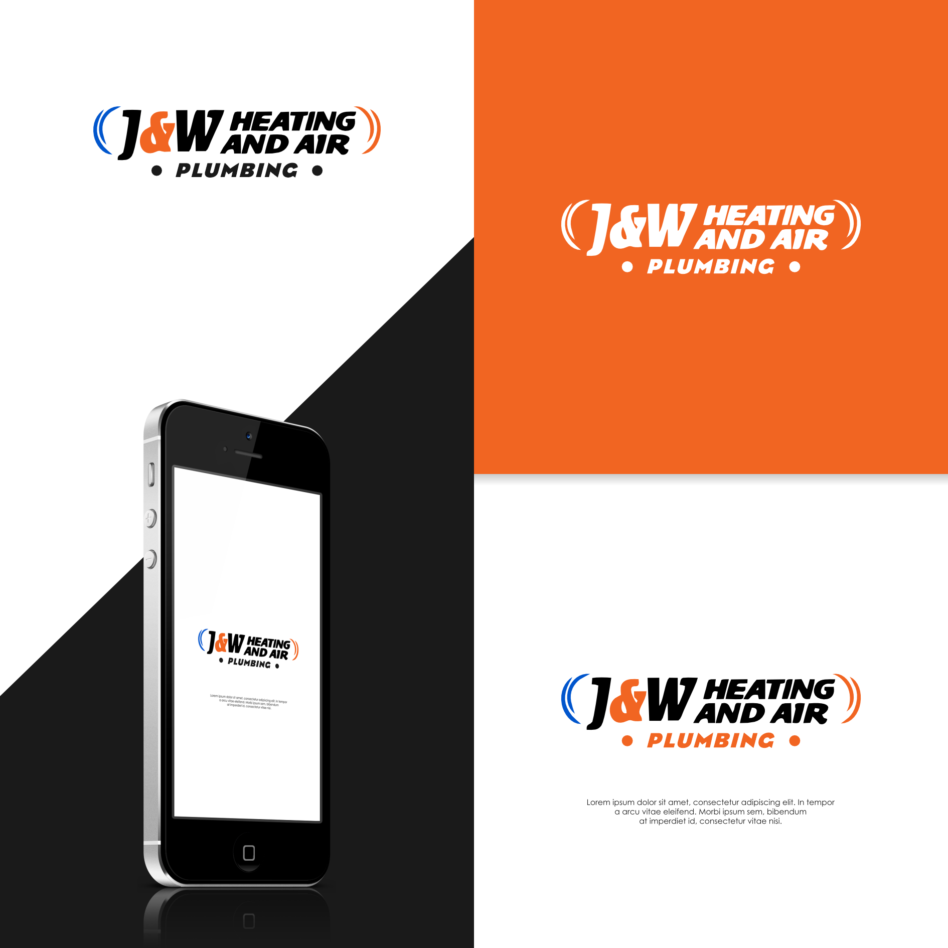 Logo Design by setan cell for J&W Heating and Air | Design #32245304