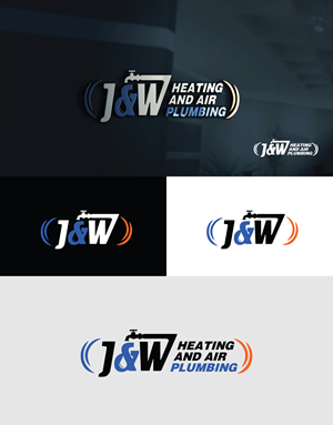 Logo Design by step forward 2 for J&W Heating and Air | Design: #32246260