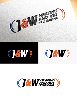 Logo Design by step forward 2 for J&W Heating and Air | Design: #32284976
