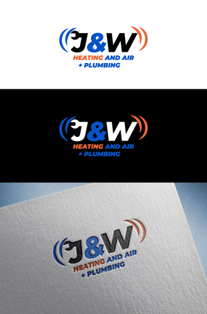 Logo Design by flora.c design for J&W Heating and Air | Design: #32249526
