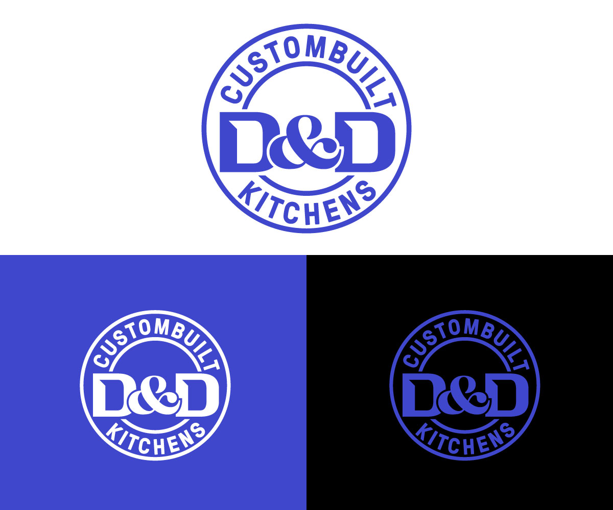 Logo Design by Kavth for D & D Custombuilt Kitchens | Design #32286665