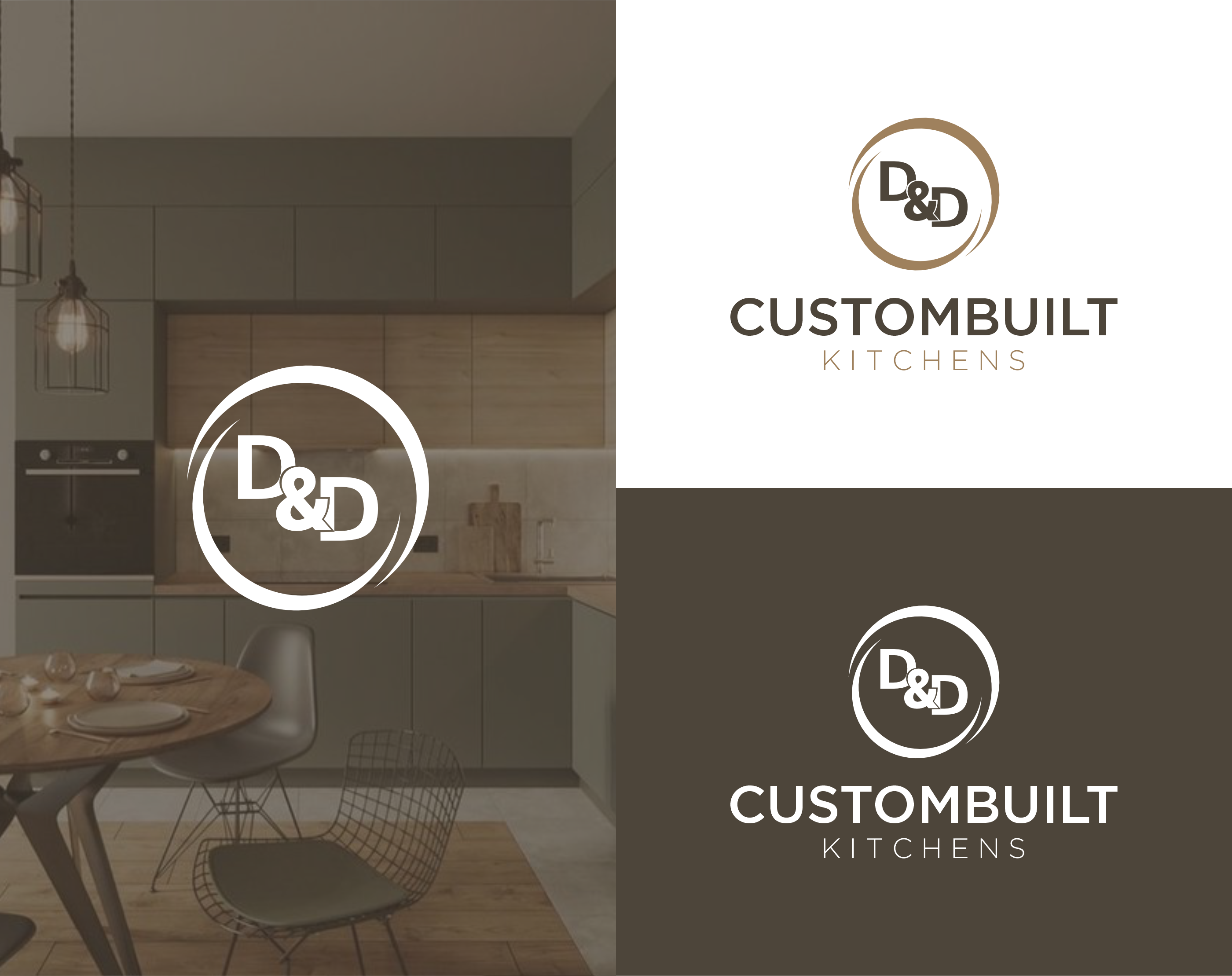 Diseño de Logo por saesean para D & D Custombuilt Kitchens | Diseño #32245663