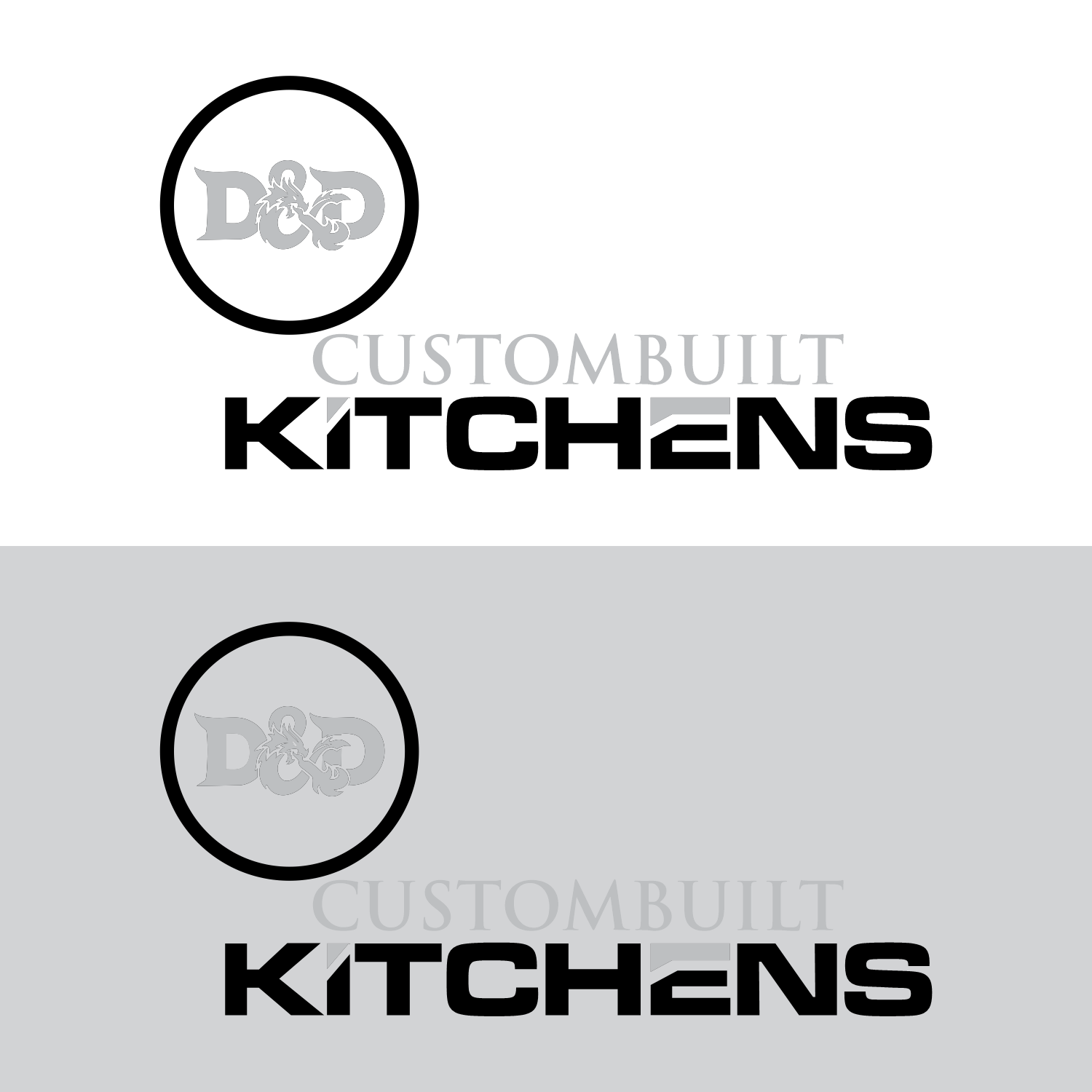 Logo Design by pusing for D & D Custombuilt Kitchens | Design #32254827