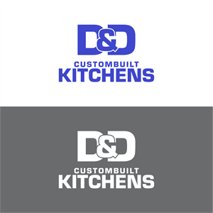 Logo Design by diego costa for D & D Custombuilt Kitchens | Design: #32243481