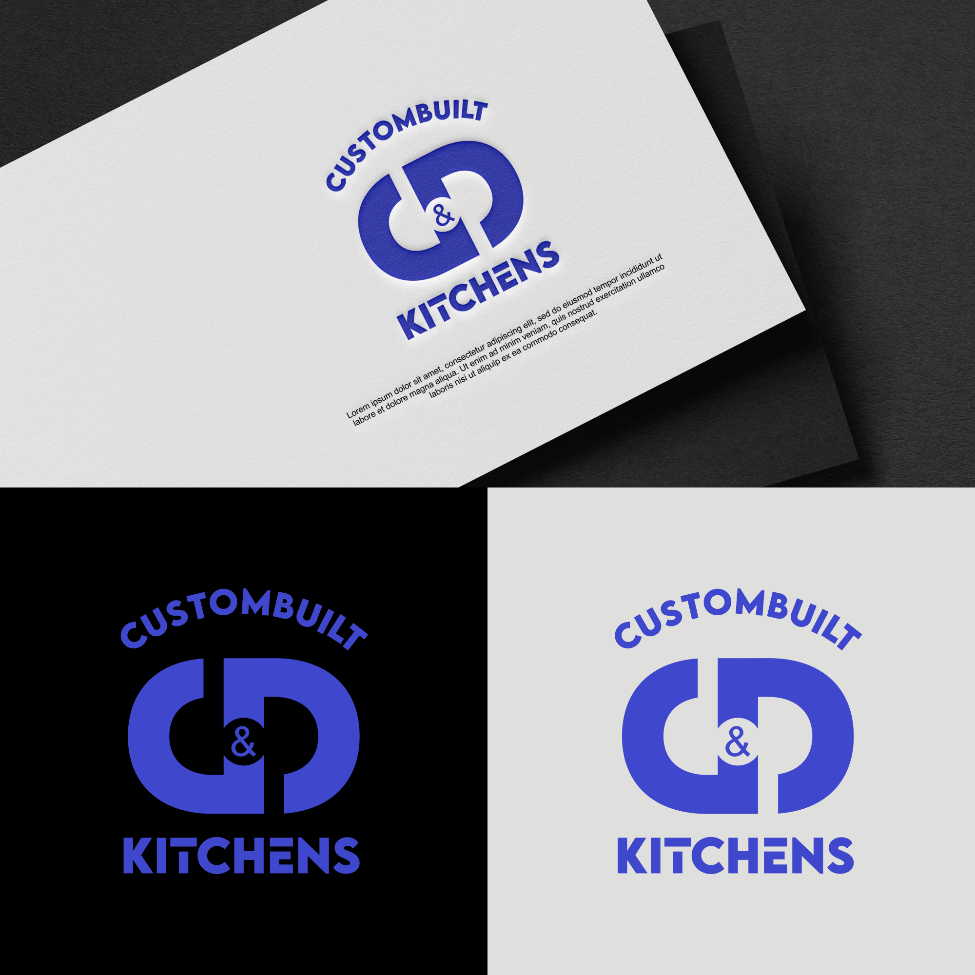 Logo Design by Frata_Design for D & D Custombuilt Kitchens | Design #32253557