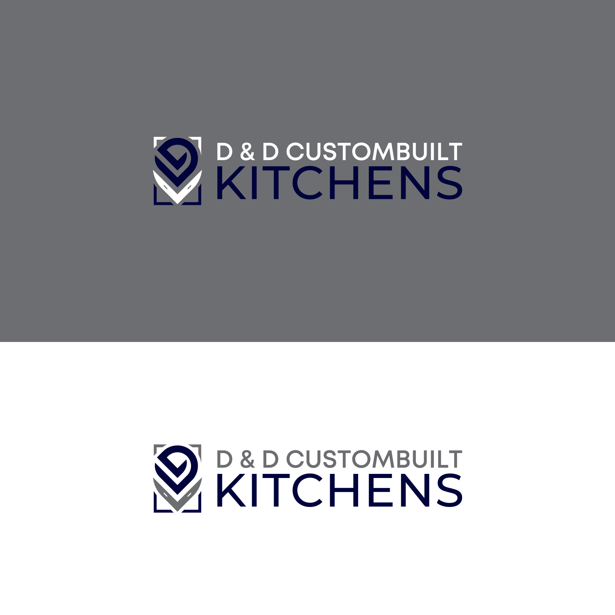 Logo Design by creativemood438 for D & D Custombuilt Kitchens | Design #32289692