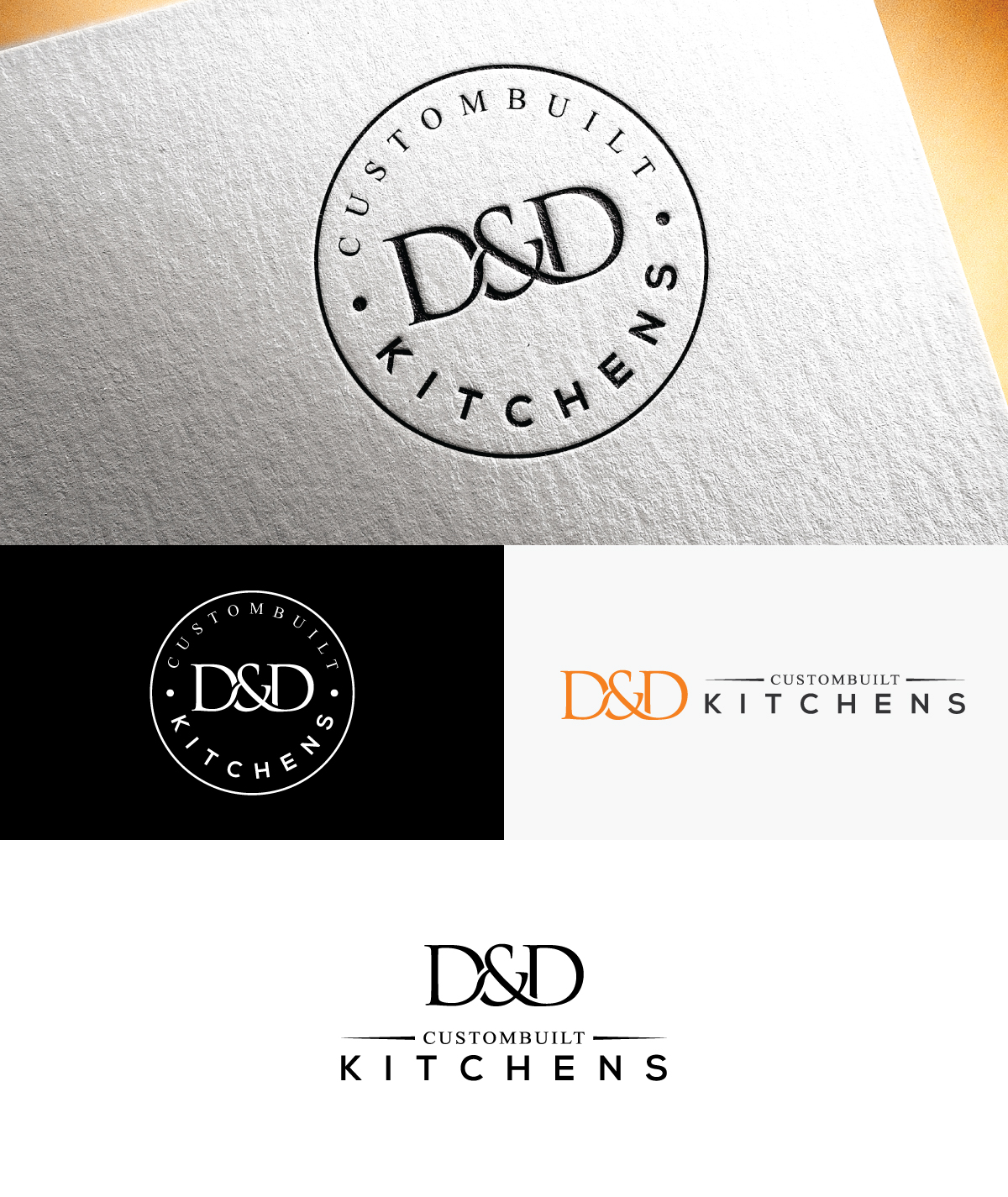 Logo Design by step forward 2 for D & D Custombuilt Kitchens | Design #32285006