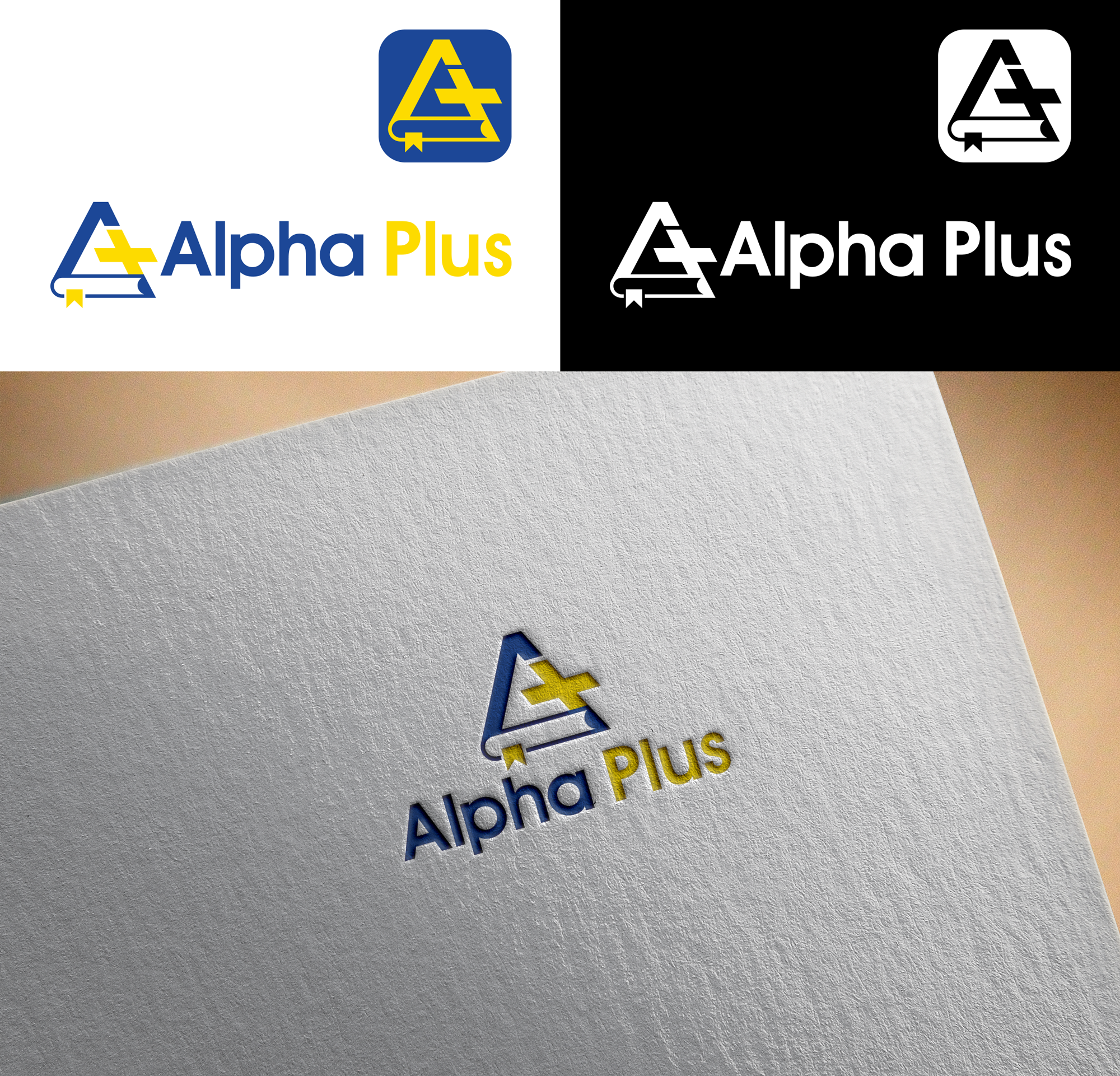 Diseño de Logo por RA-bica para Alpha Plus | Diseño #32245603