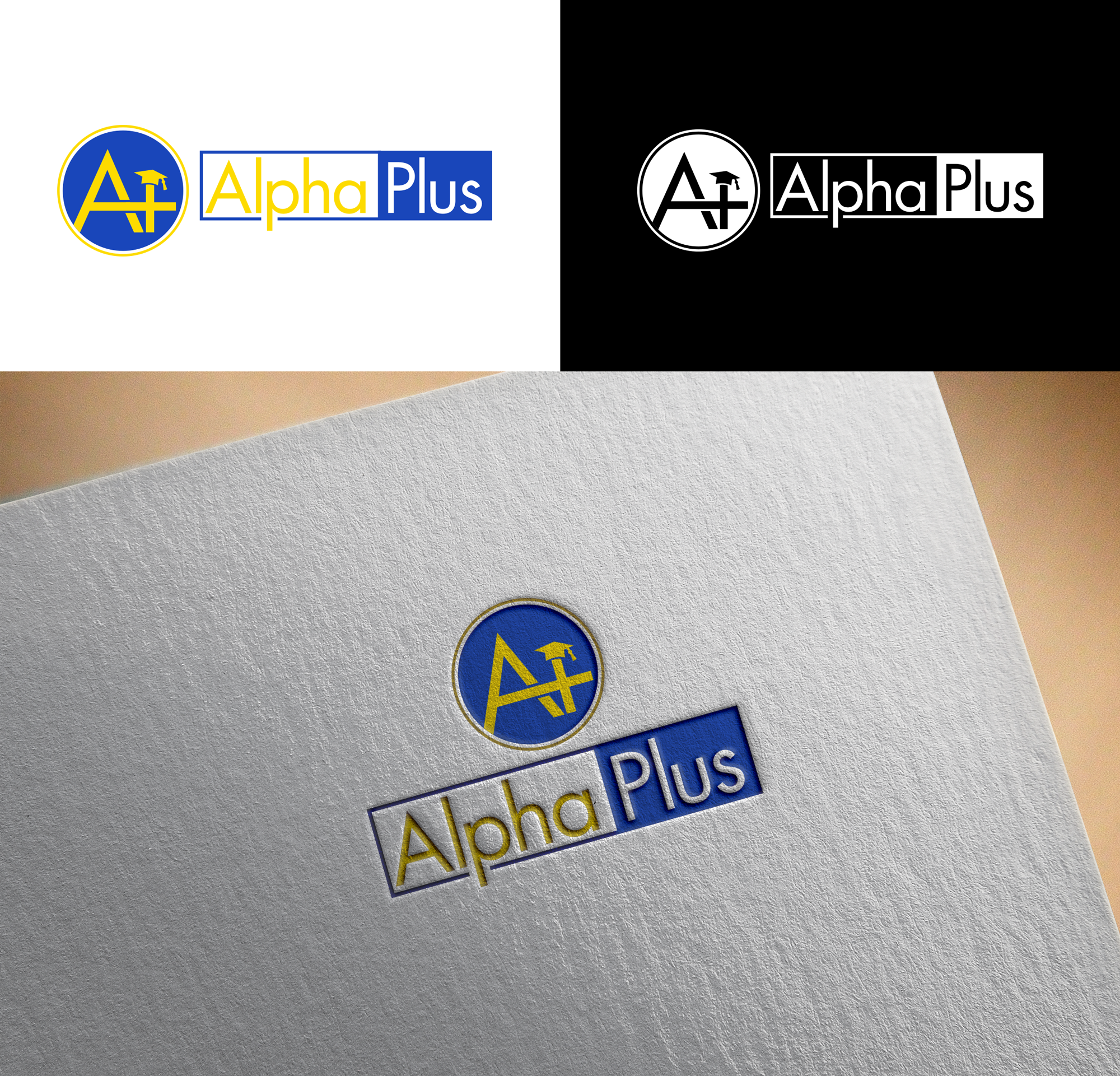 Diseño de Logo por RA-bica para Alpha Plus | Diseño #32246220