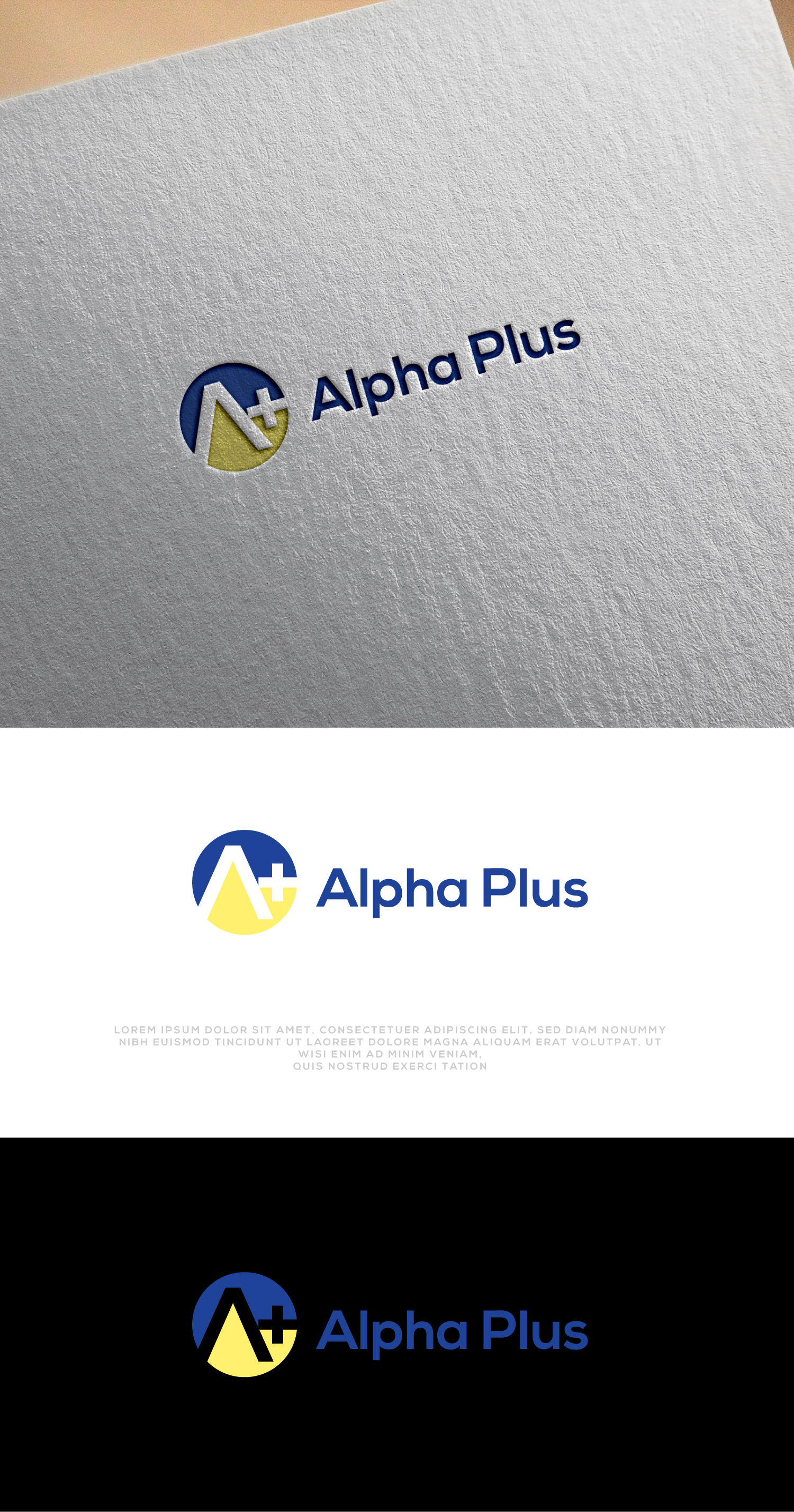 Logo Design by 100%design for Alpha Plus | Design #32244349