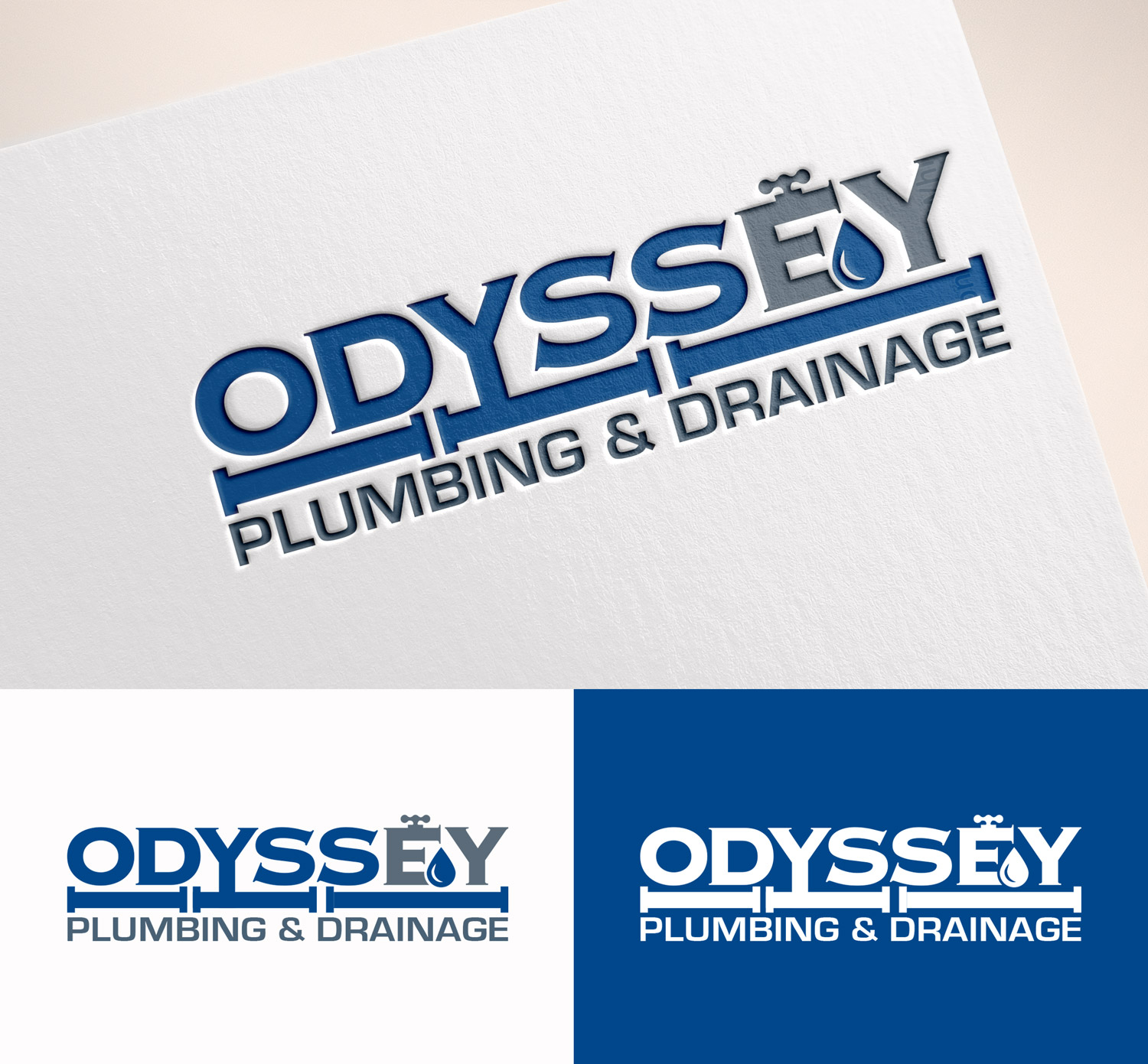 Diseño de Logo por M Art & Design para ODYSSEY PLUMBING & DRAINAGE | Diseño #32244360
