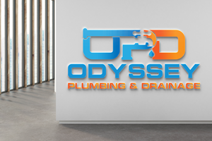 Logo Design by tecnik designer for ODYSSEY PLUMBING & DRAINAGE | Design: #32254353