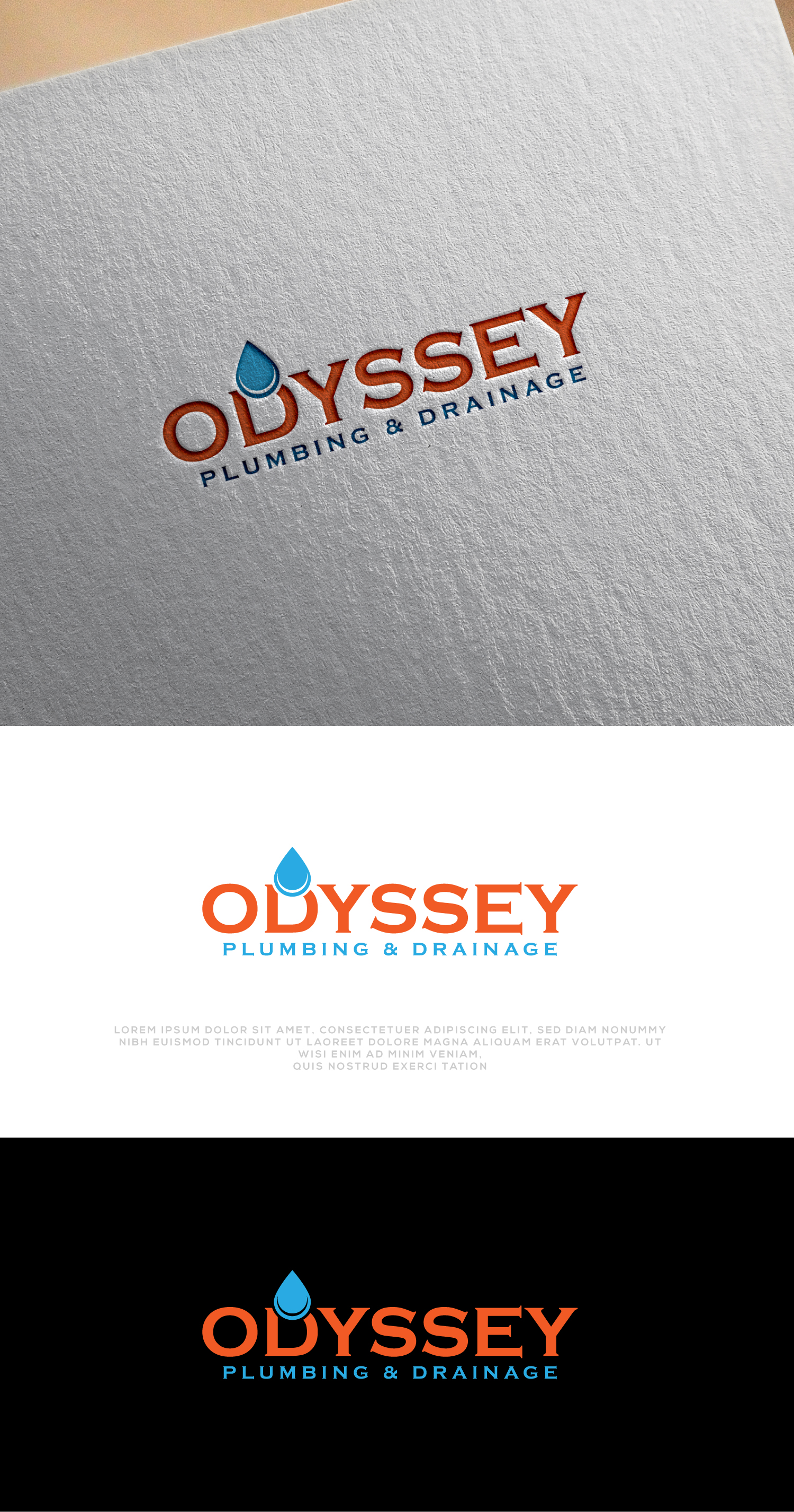 Diseño de Logo por 100%design para ODYSSEY PLUMBING & DRAINAGE | Diseño #32244250