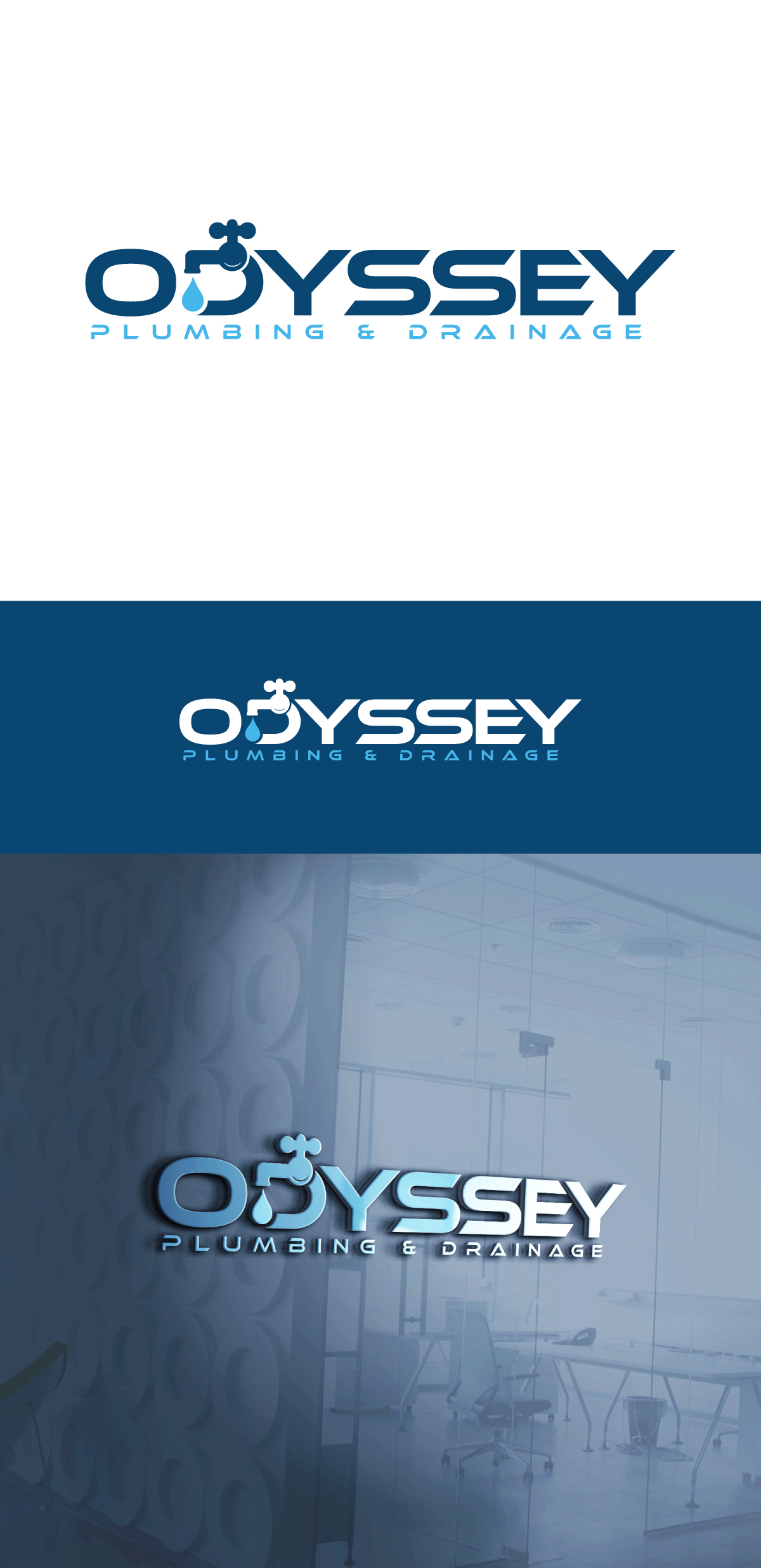 Diseño de Logo por _Xyren_ para ODYSSEY PLUMBING & DRAINAGE | Diseño: #32244435
