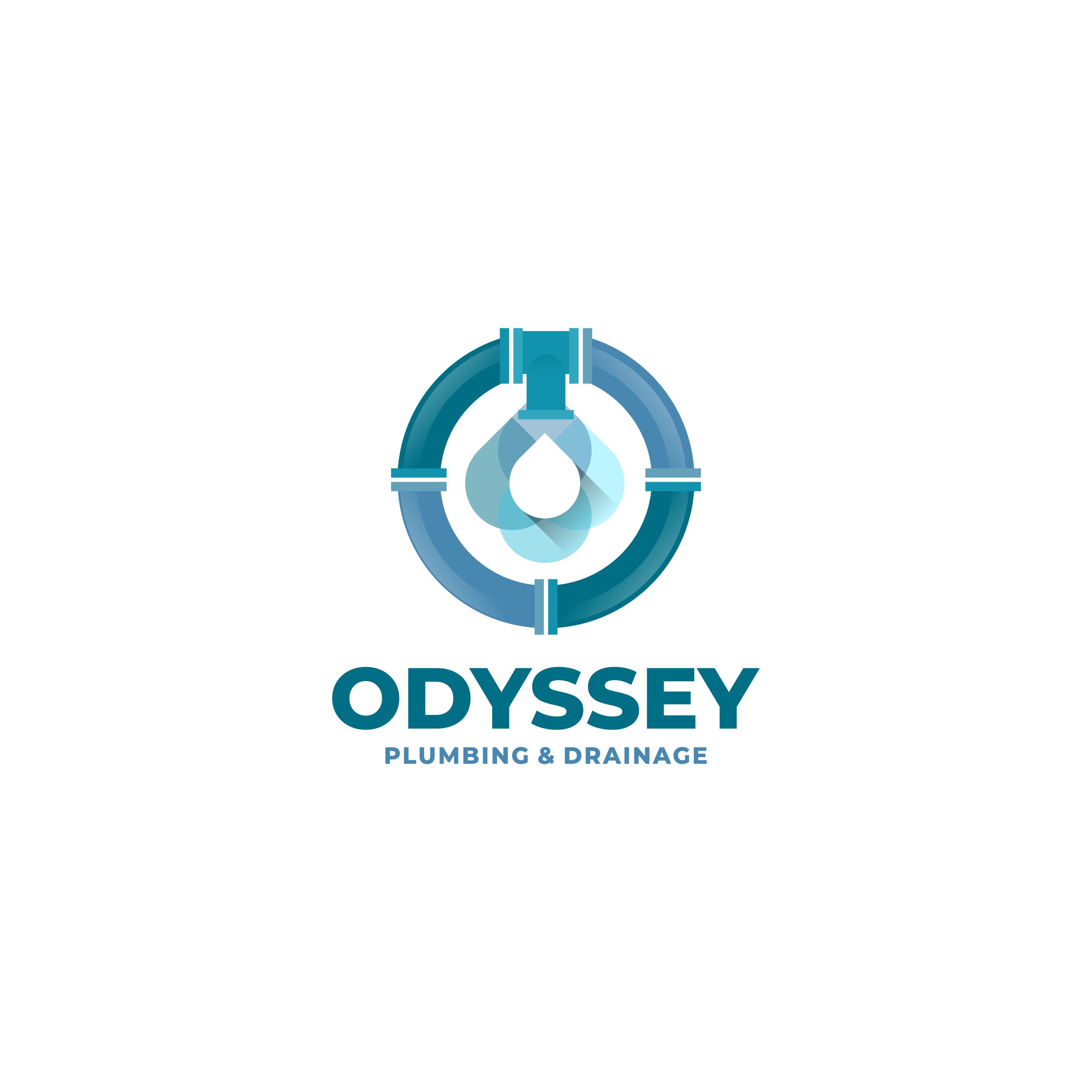 Logo Design by Jeferson HP for ODYSSEY PLUMBING & DRAINAGE | Design #32249623