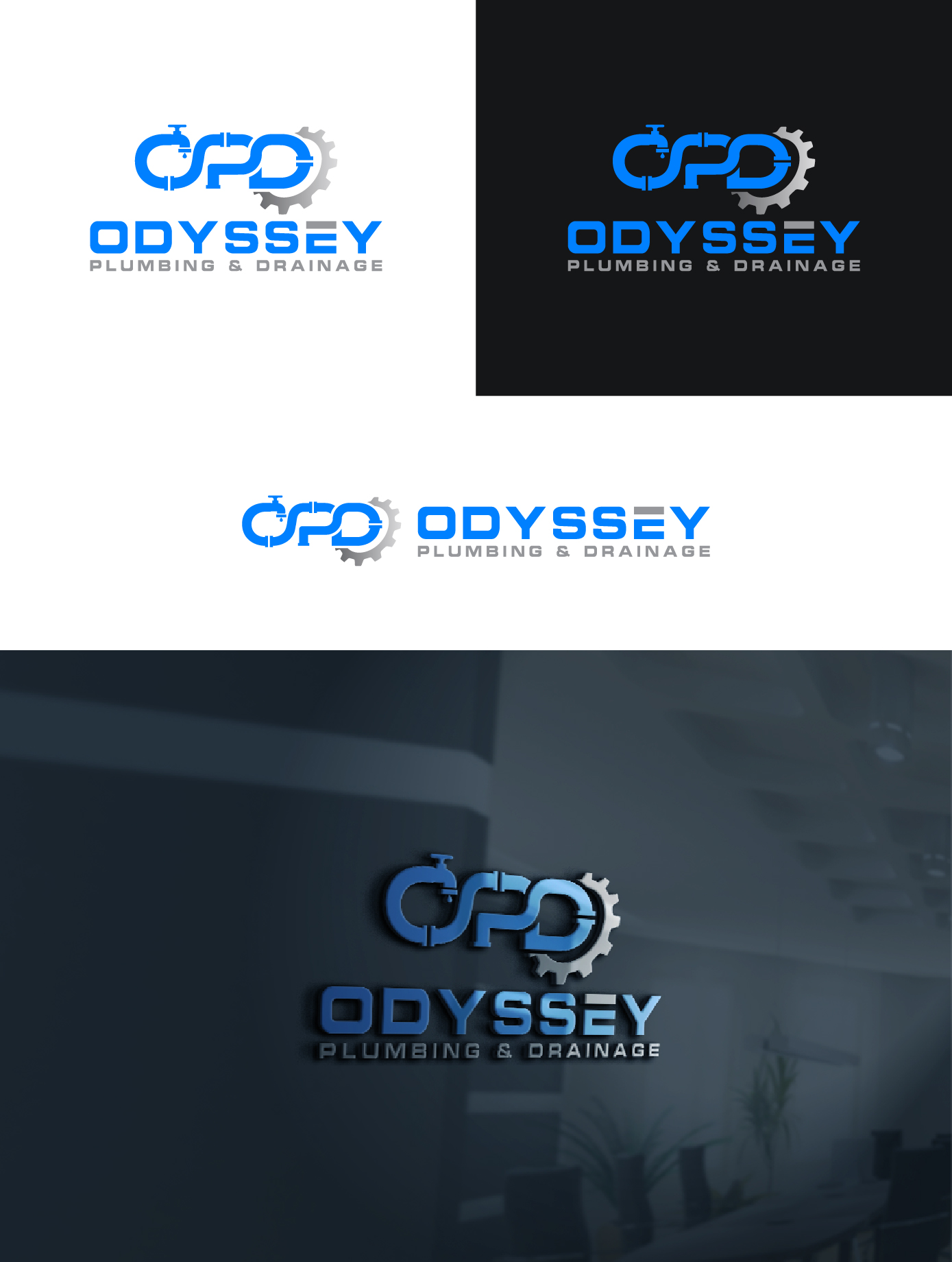 Diseño de Logo por AL-BARAKAH para ODYSSEY PLUMBING & DRAINAGE | Diseño #32268481