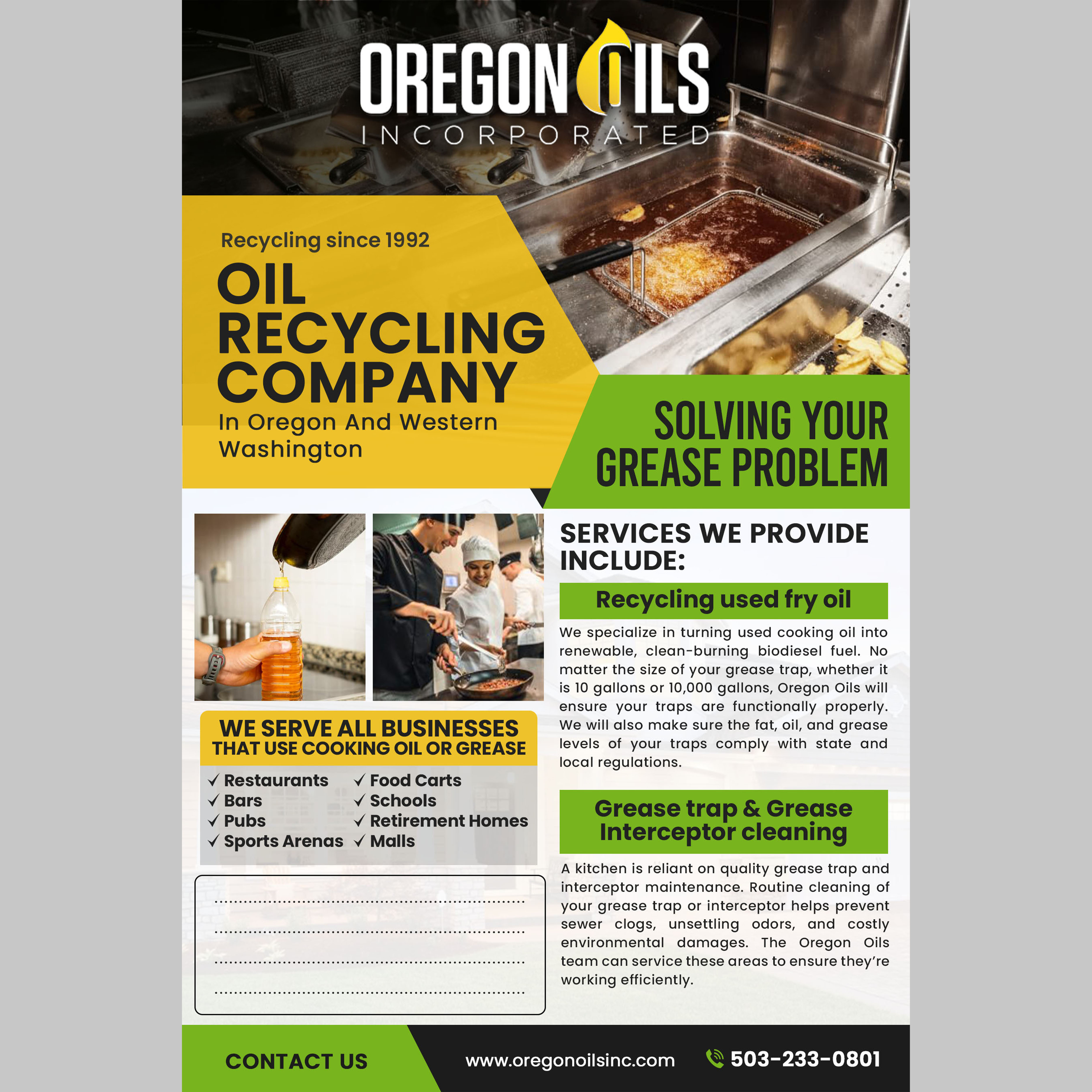 Flyer Design by Anhar for Oregon Oils, Inc. | Design #32326771