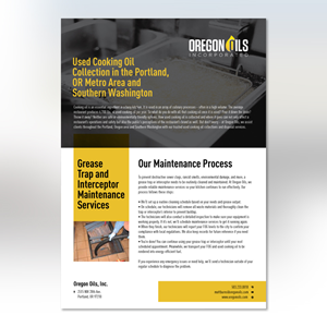 Flyer Design by YourLogoMaster for Oregon Oils, Inc. | Design: #32262704