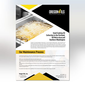 Flyer Design by YourLogoMaster for Oregon Oils, Inc. | Design: #32262705