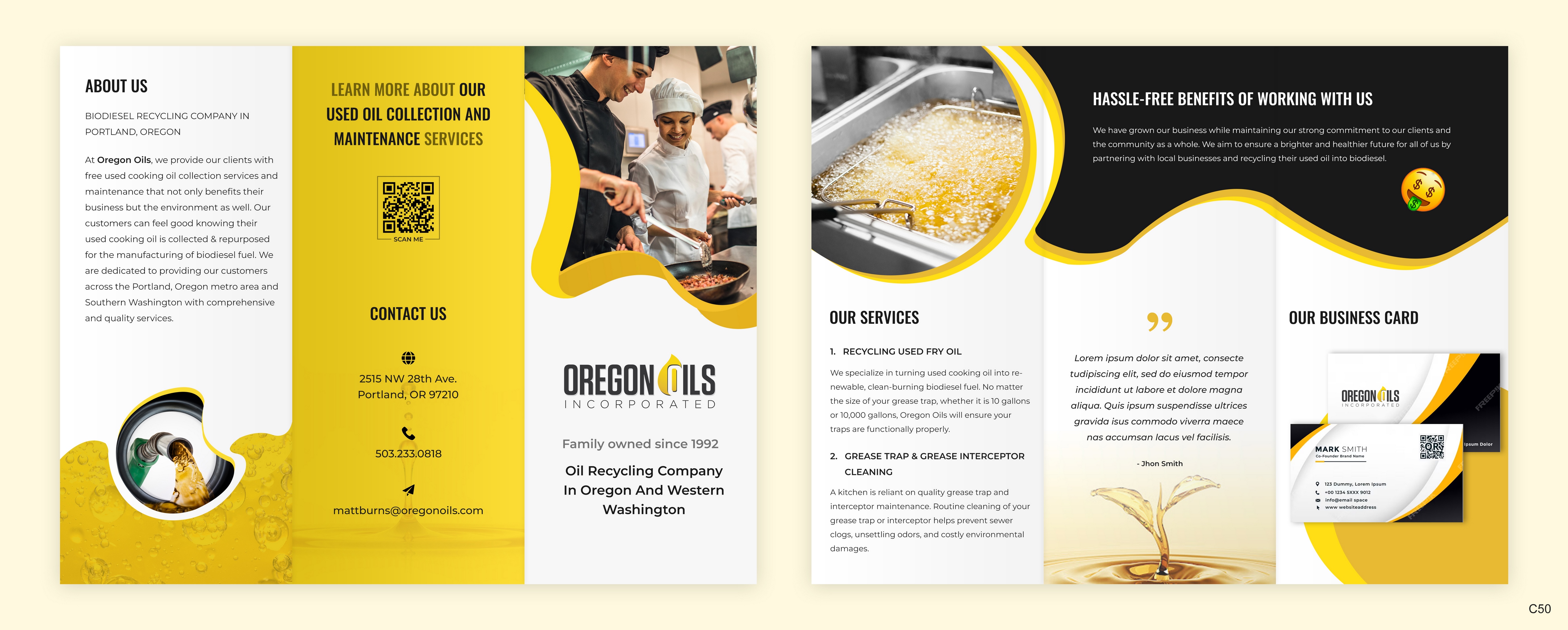 Diseño de Flyer por pb para Oregon Oils, Inc. | Diseño #32256915
