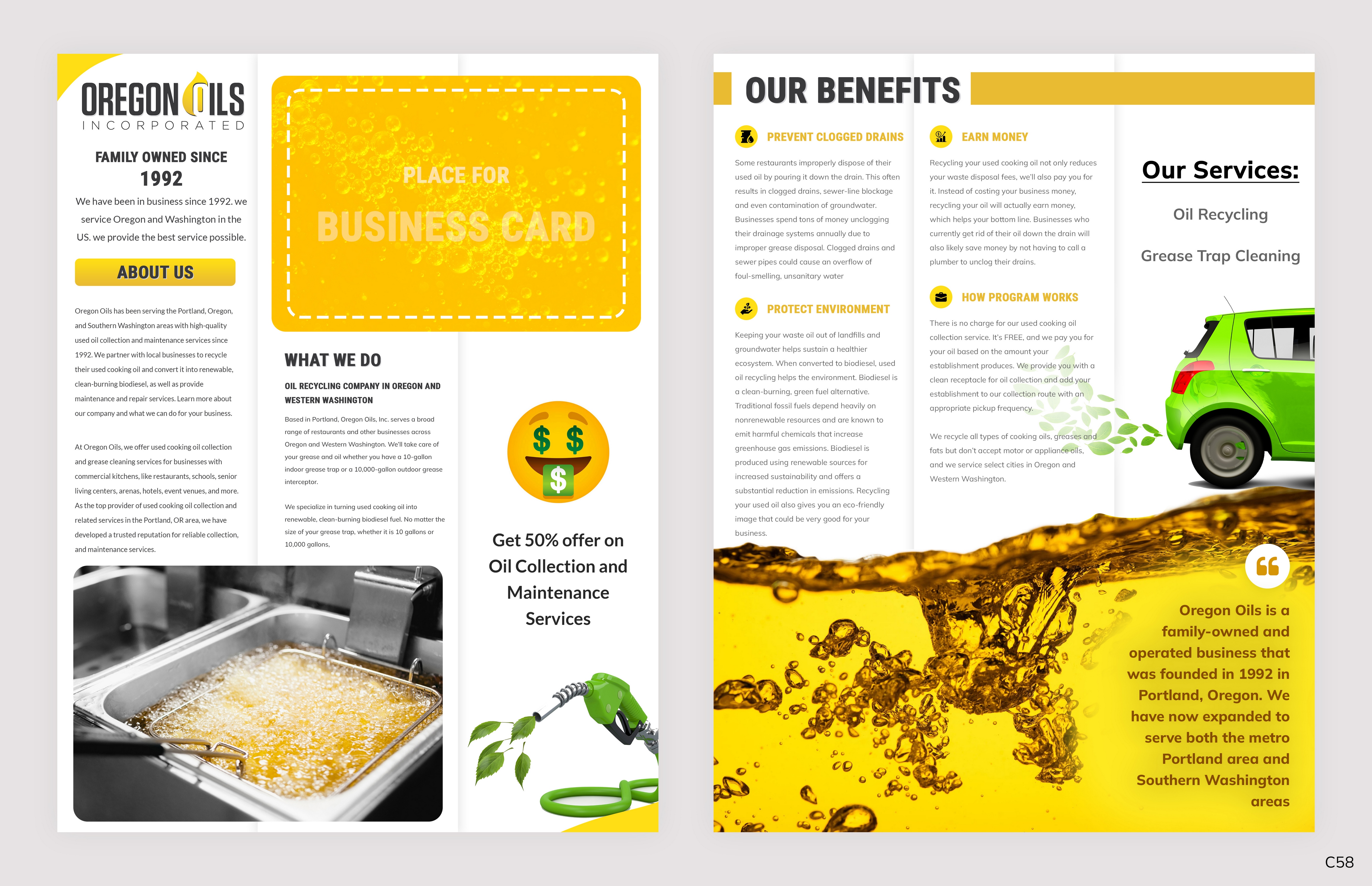 Flyer Design by pb for Oregon Oils, Inc. | Design #32256920