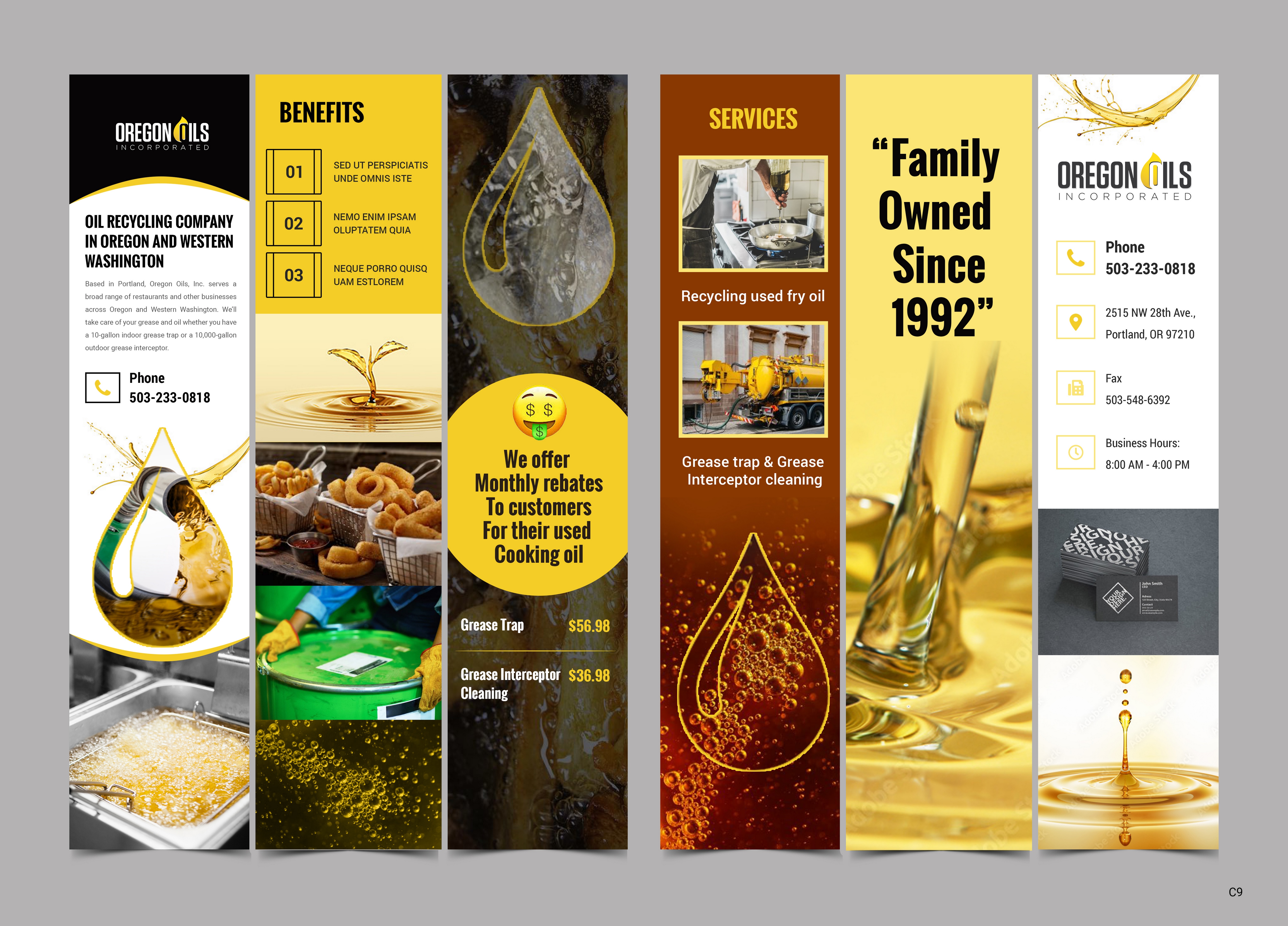 Flyer Design by pb for Oregon Oils, Inc. | Design #32264497