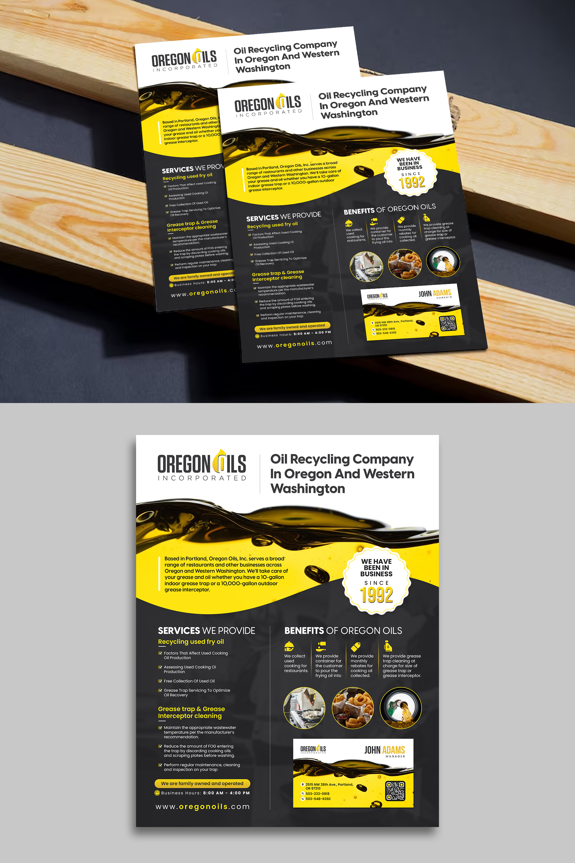 Flyer Design by debdesign for Oregon Oils, Inc. | Design #32260299