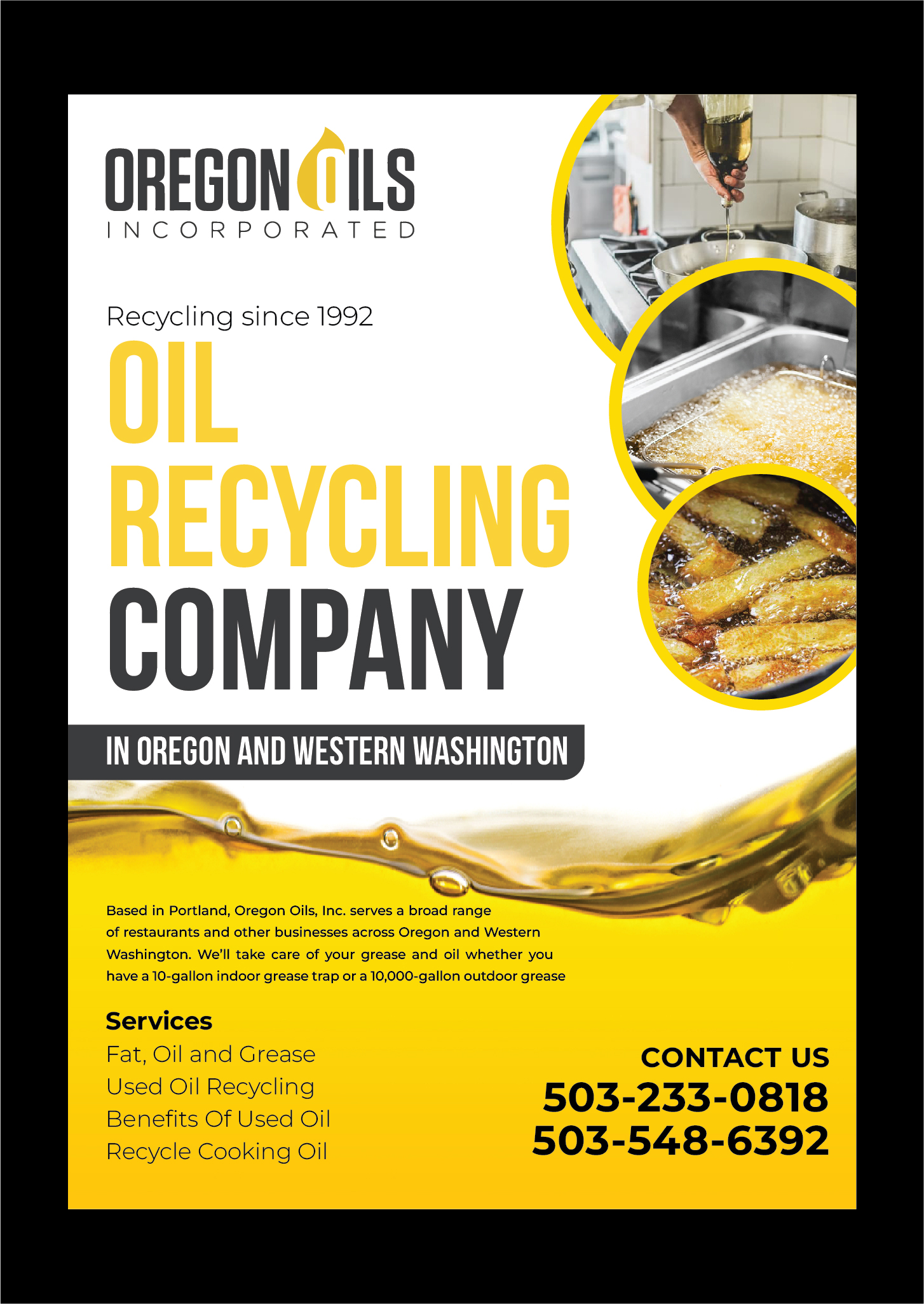 Flyer Design by 3Guys for Oregon Oils, Inc. | Design #32338216