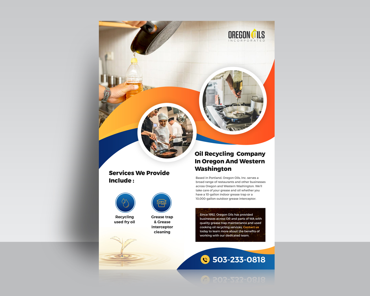 Flyer Design by webeezine for Oregon Oils, Inc. | Design #32261649