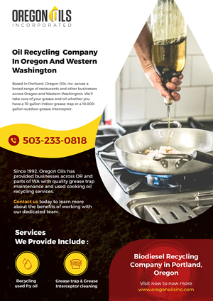 Flyer Design by webeezine for Oregon Oils, Inc. | Design: #32261651