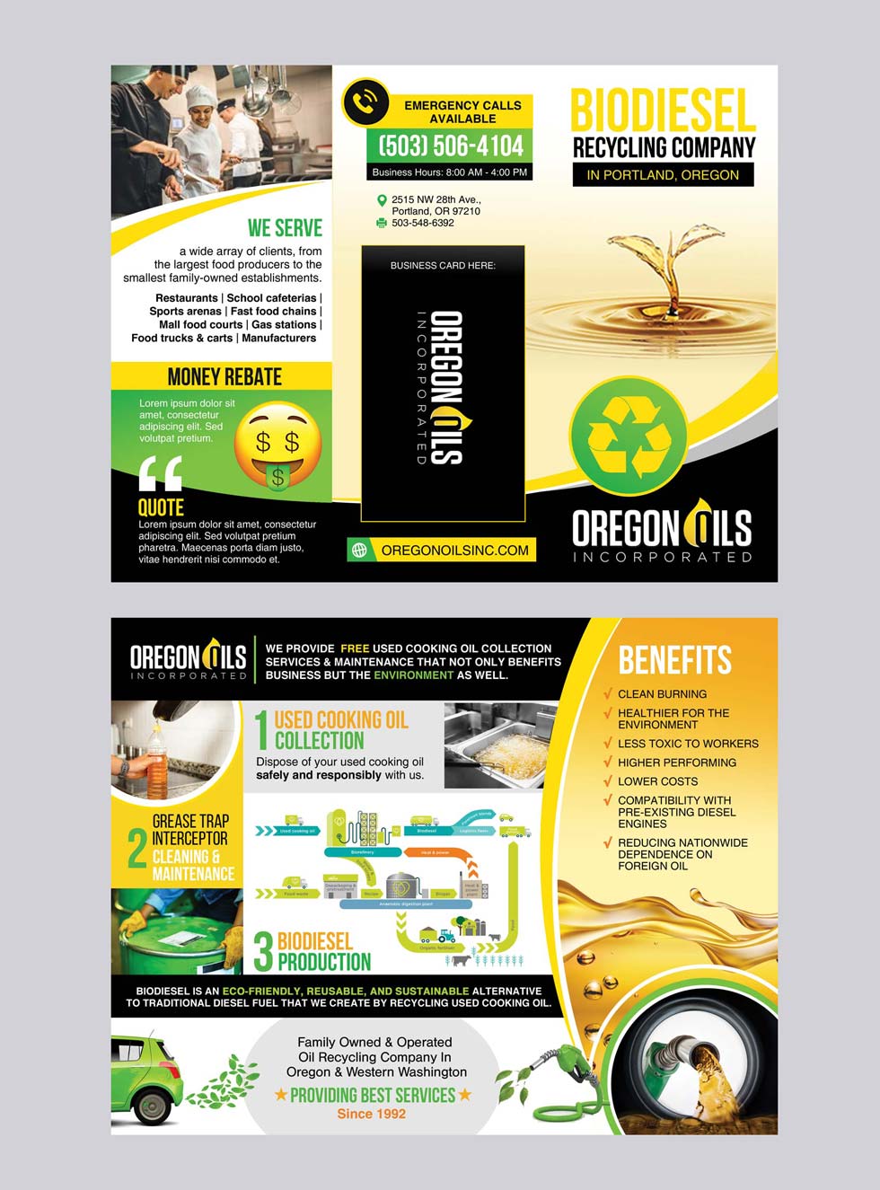 Flyer Design by DA. for Oregon Oils, Inc. | Design #32285176