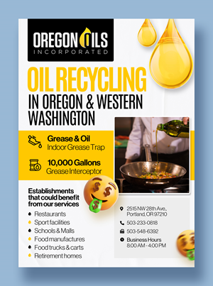 Flyer-Design von Graphic Guy für Oregon Oils, Inc. | Design #32255247