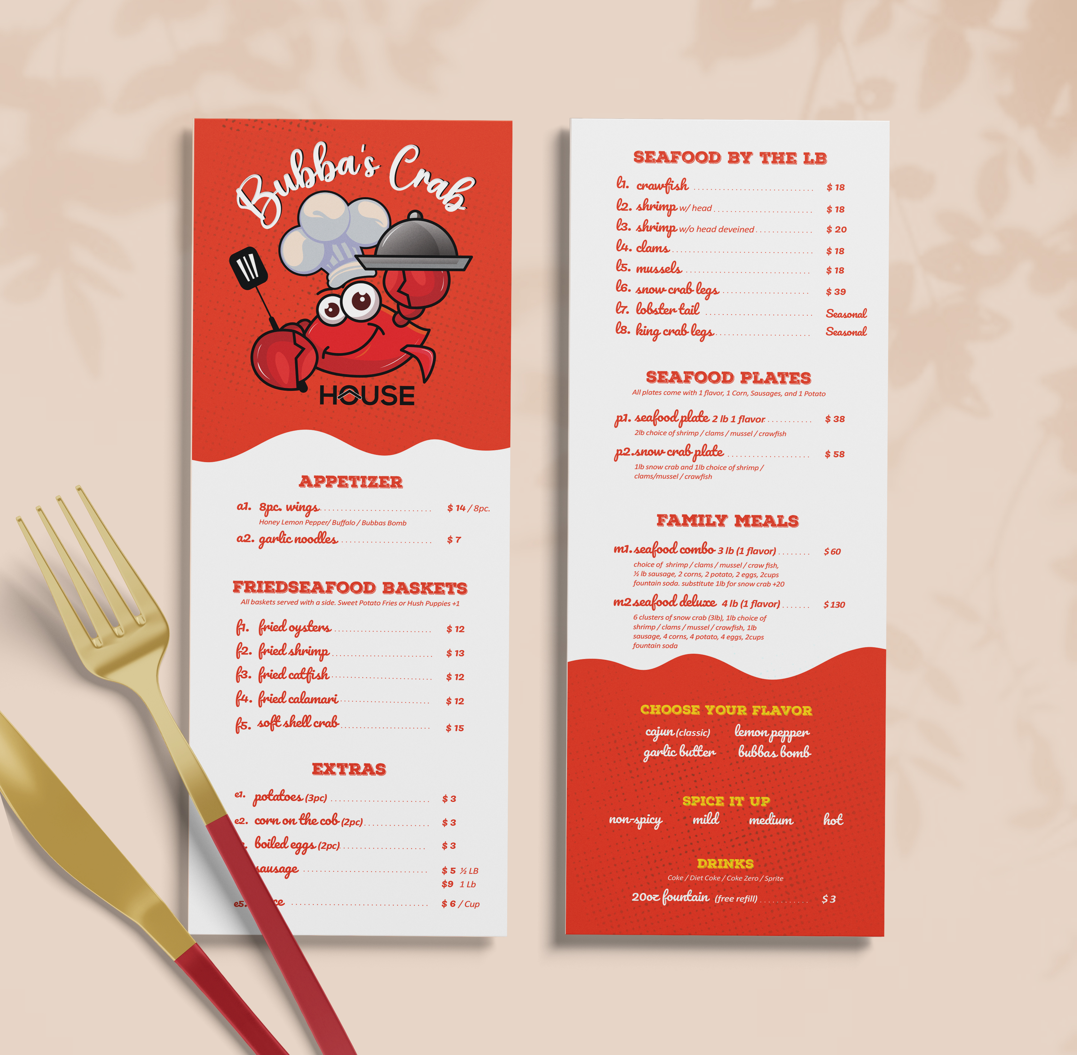 Diseño de Menú por aka_tee para este proyecto | Diseño #32280478