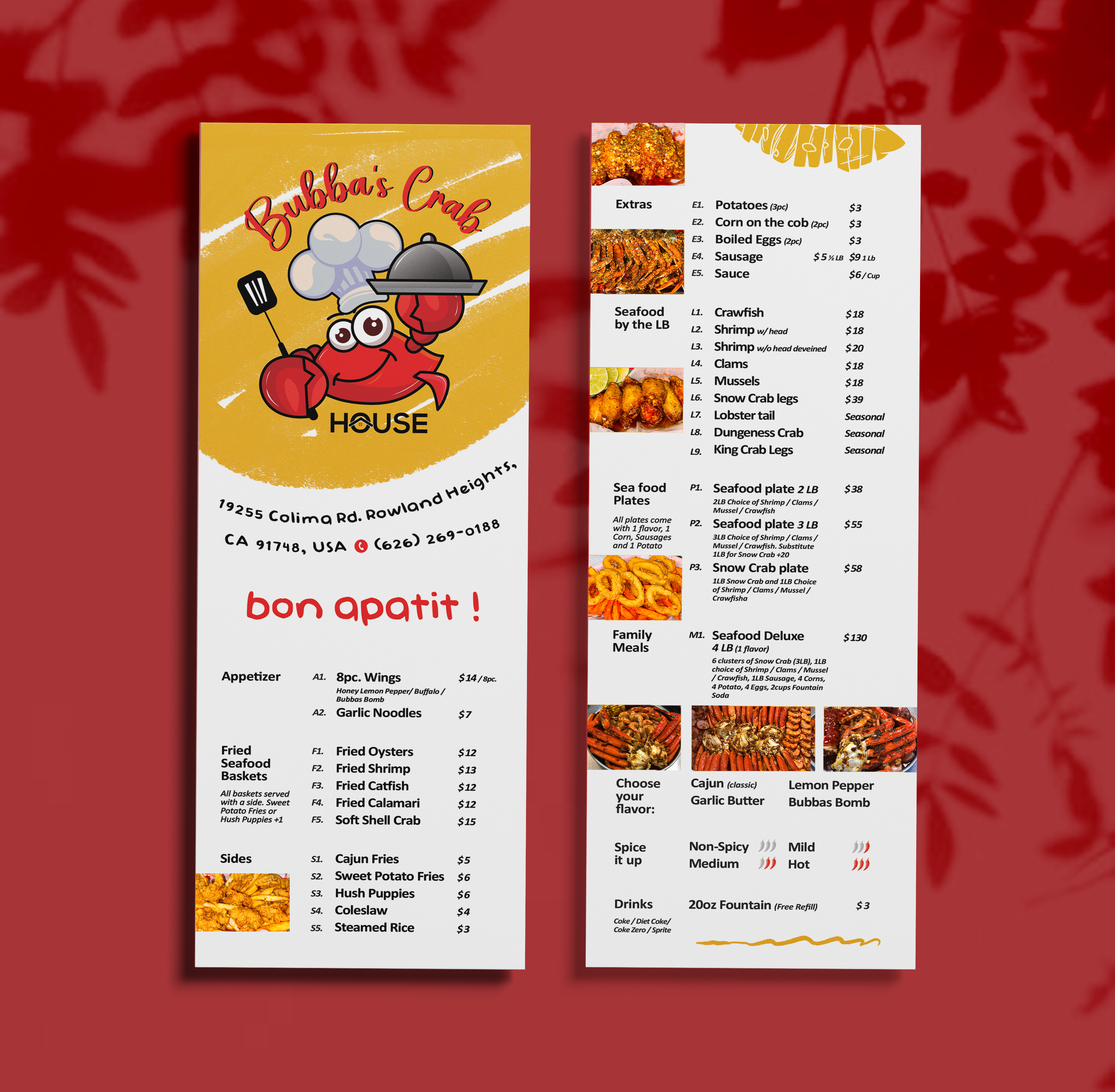 Diseño de Menú por aka_tee para este proyecto | Diseño #32312184