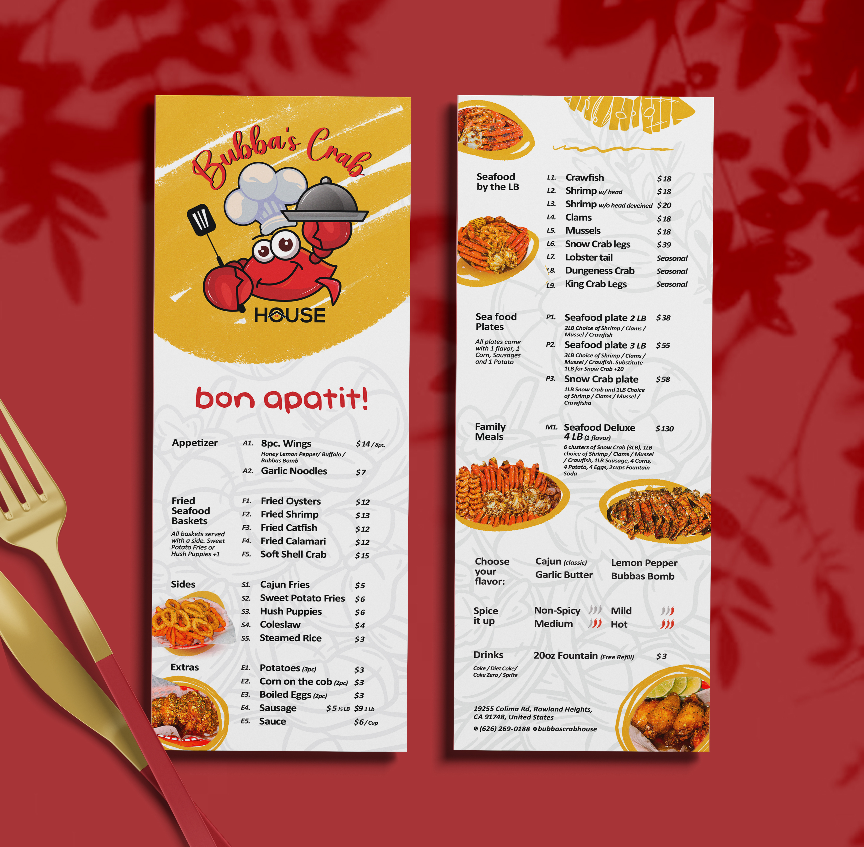 Diseño de Menú por aka_tee para este proyecto | Diseño #32312185