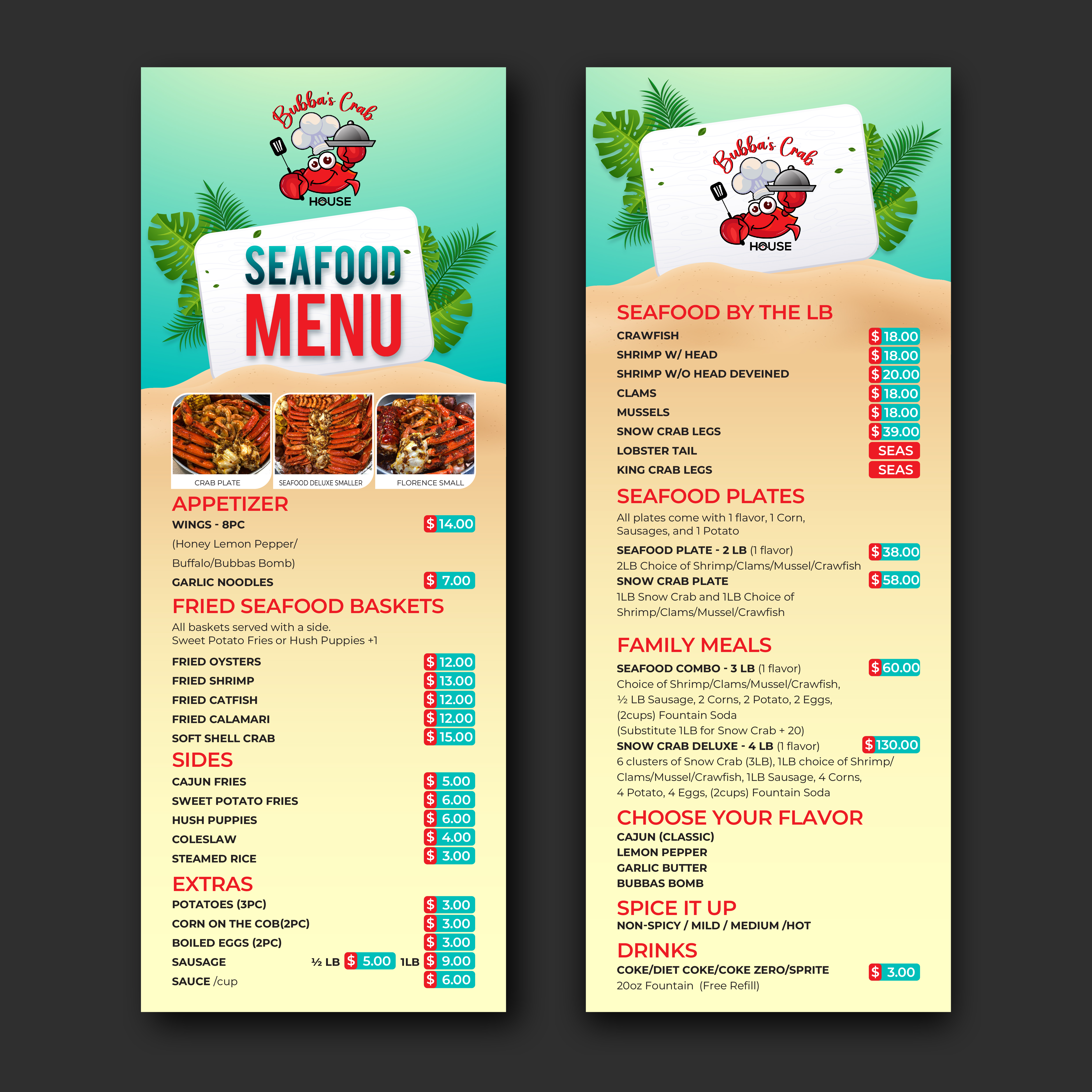 Menu Design by Doobs for this project | Design #32275466