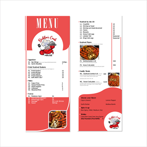 Menu Design by Rubye Cool