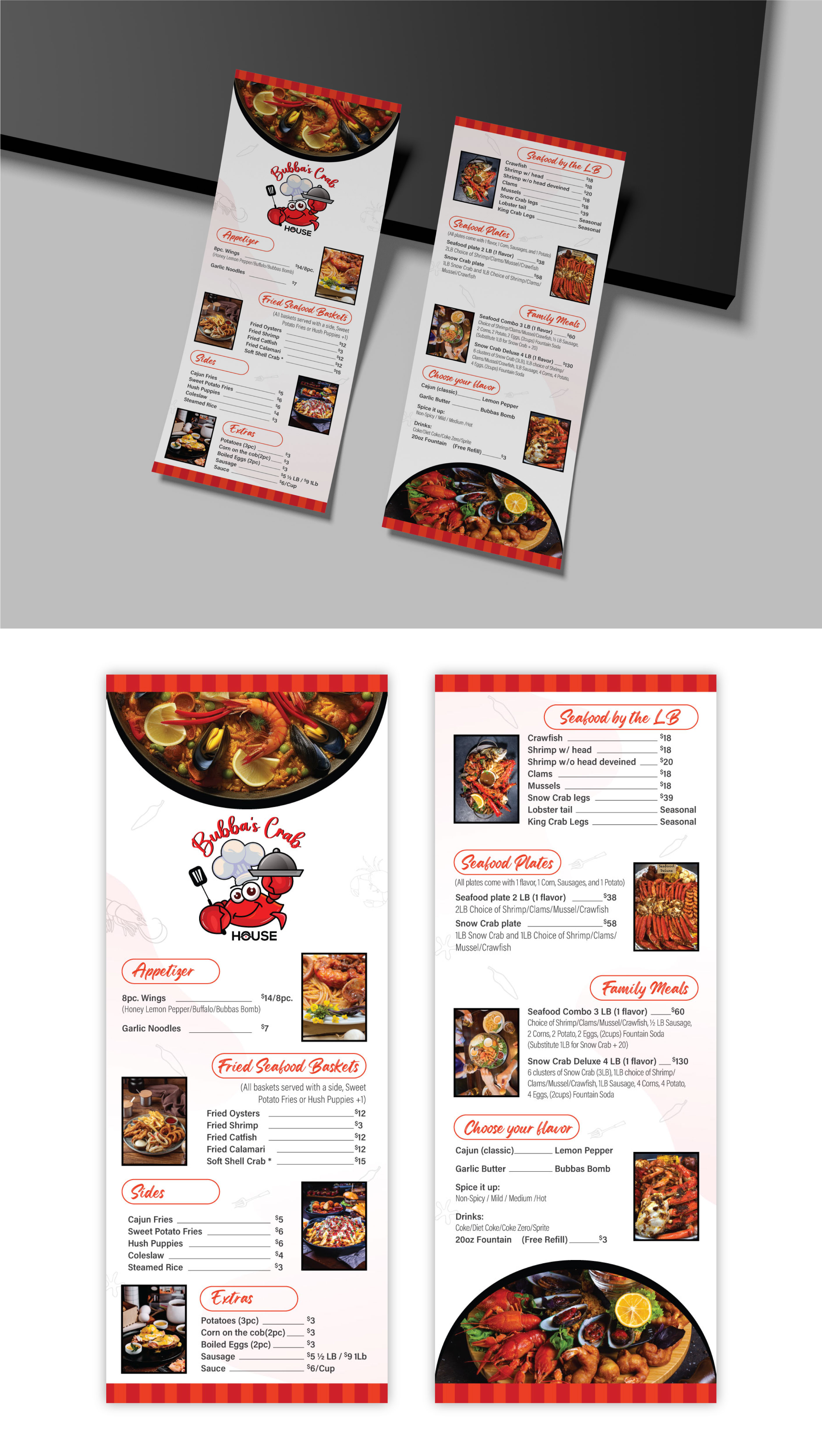 Menu Design by Impressive Sol for this project | Design #32280871