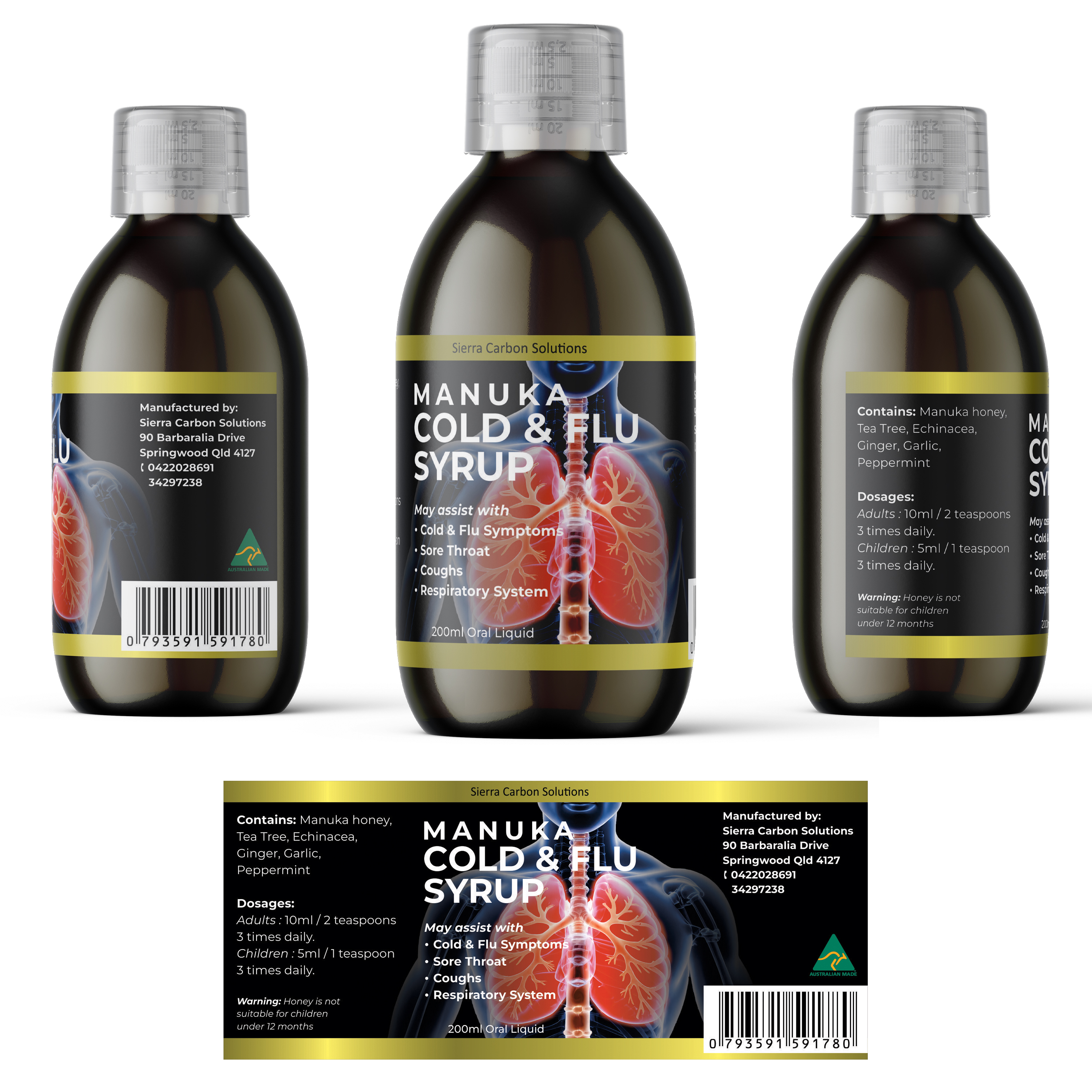 Label Design by Lezette_G for Sierra Carbon Solutions Pty Ltd | Design #32286020