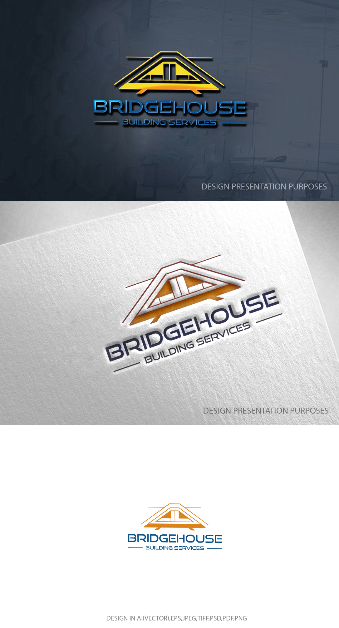 Logo Design by zebronicgraphic for Bridgehouse Building Services  | Design #32254562