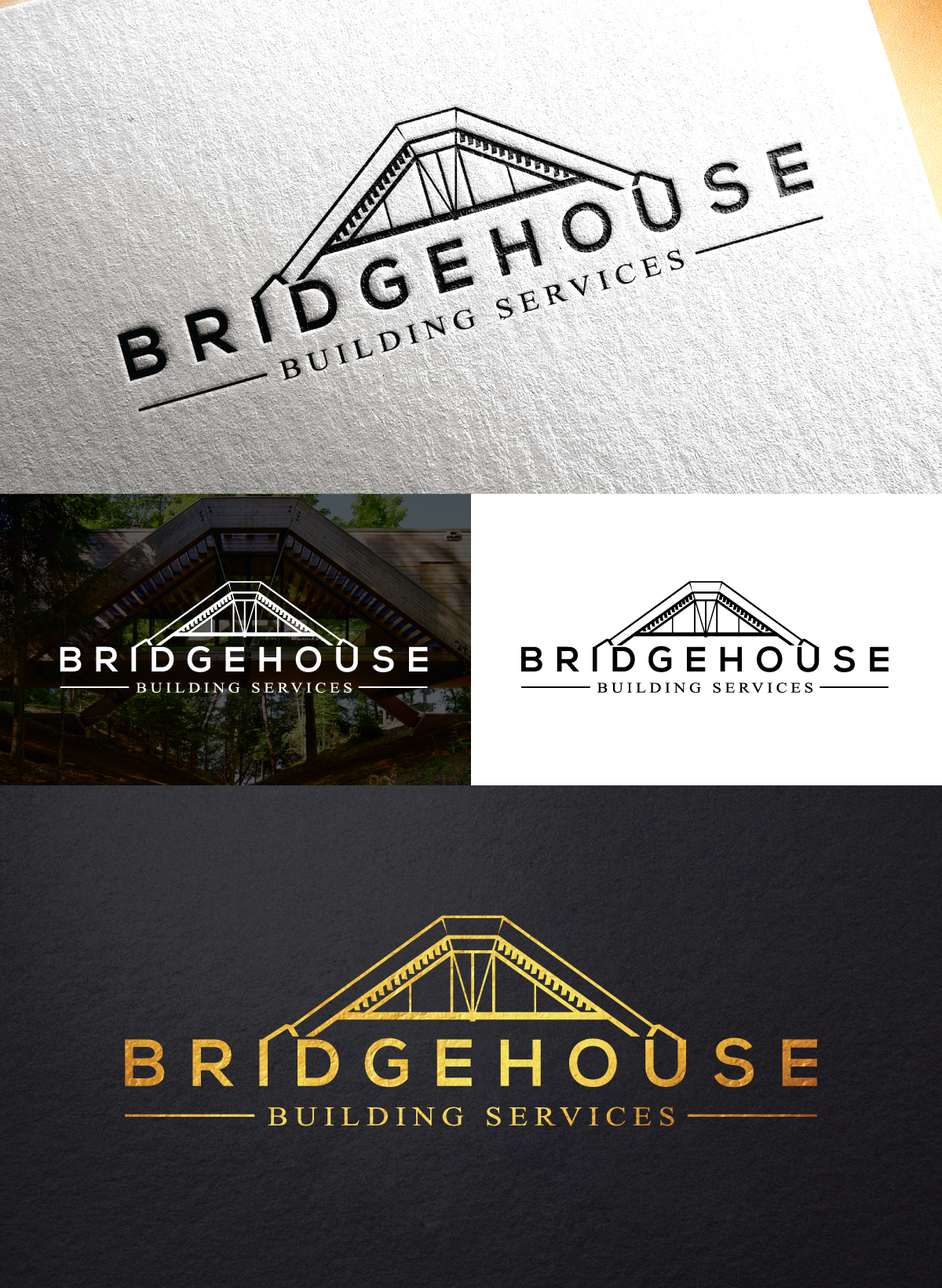 Logo Design by step forward 2 for Bridgehouse Building Services  | Design #32252952