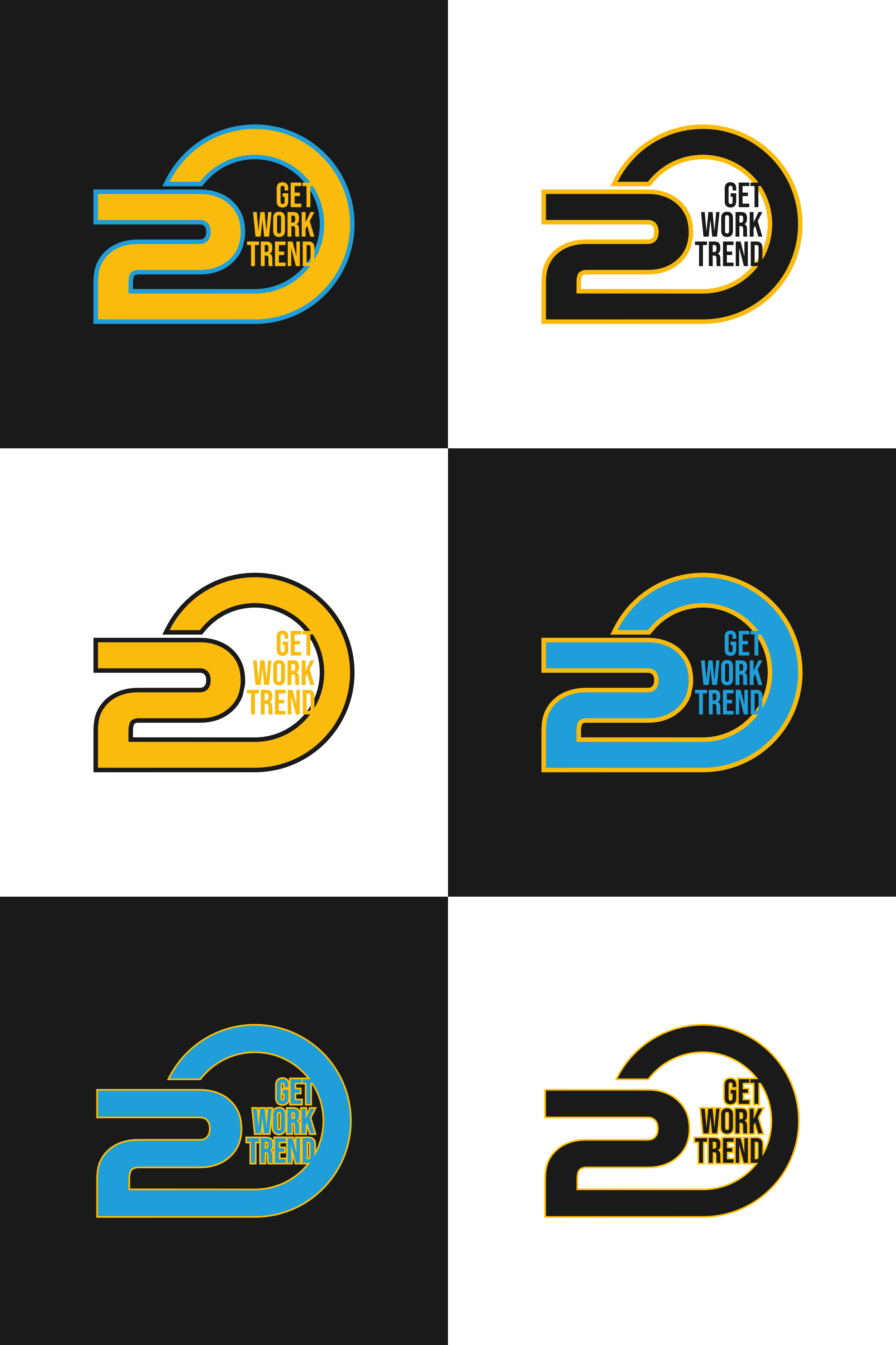 Logo Design by bangsatkau for Get Work Trend Kft. | Design #32289191