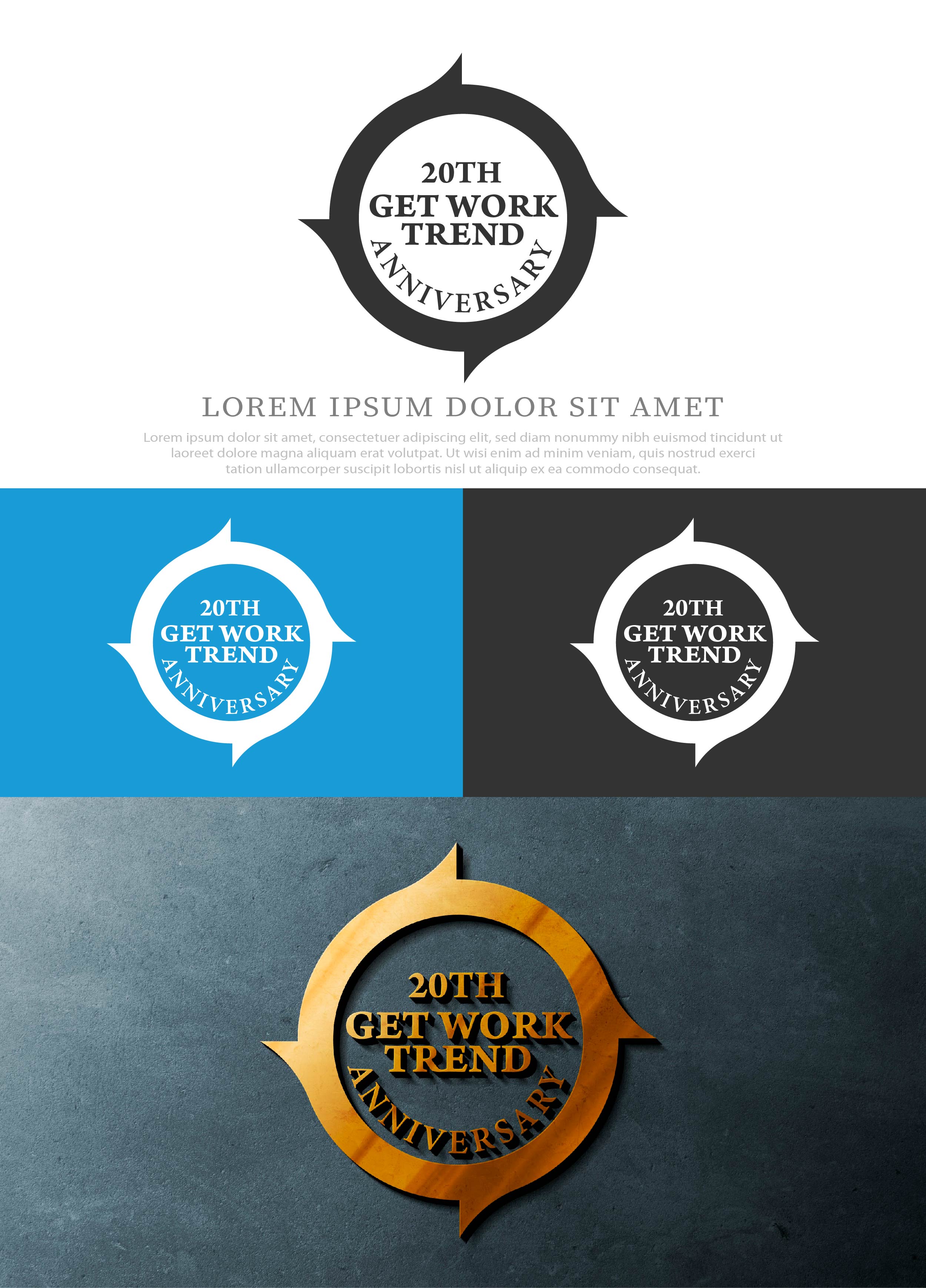 Diseño de Logo por NasarLogo para Get Work Trend Kft. | Diseño #32303283