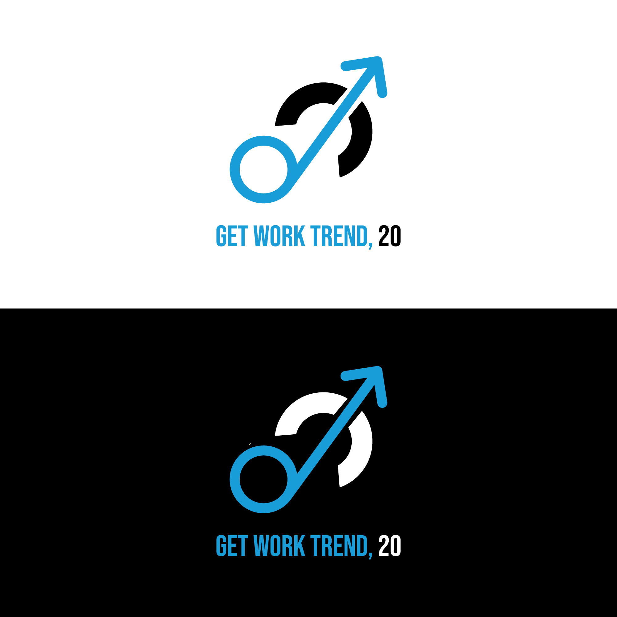 Logo Design by mfaheem_01 for Get Work Trend Kft. | Design #32258144
