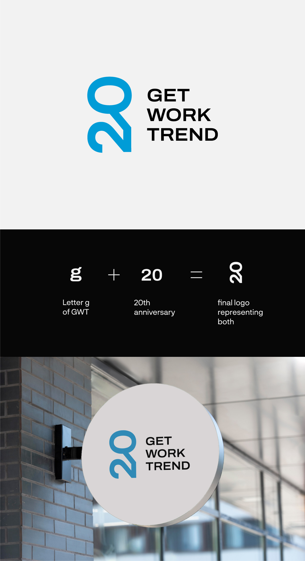 Logo Design by crea7ive for Get Work Trend Kft. | Design #32437467