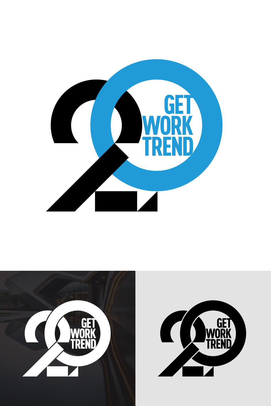 Logo Design by Omar27 for Get Work Trend Kft. | Design #32294107