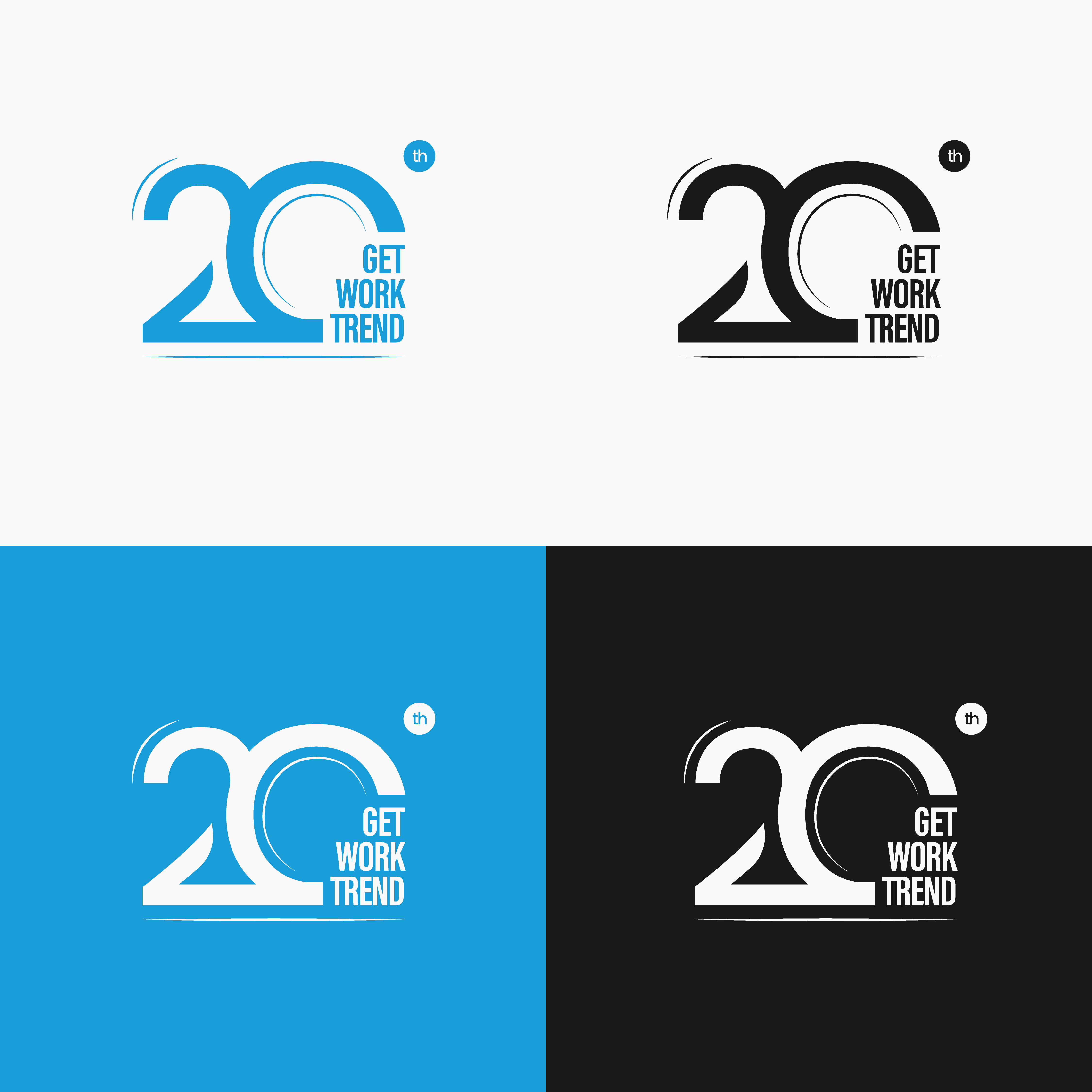 Diseño de Logo por Clubarchive para Get Work Trend Kft. | Diseño #32275693