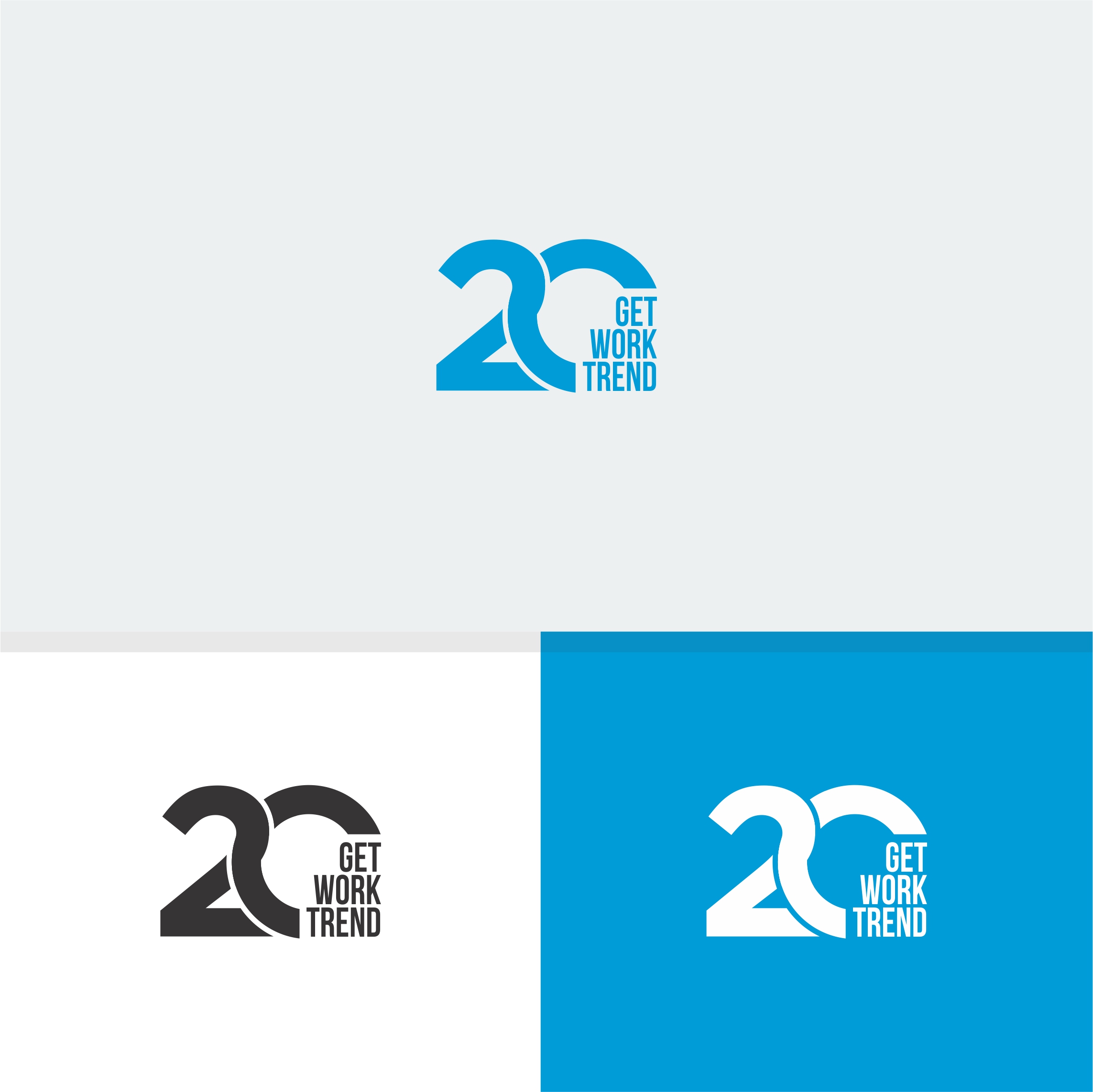 Logo-Design von ridho_ für Get Work Trend Kft. | Design #32263663